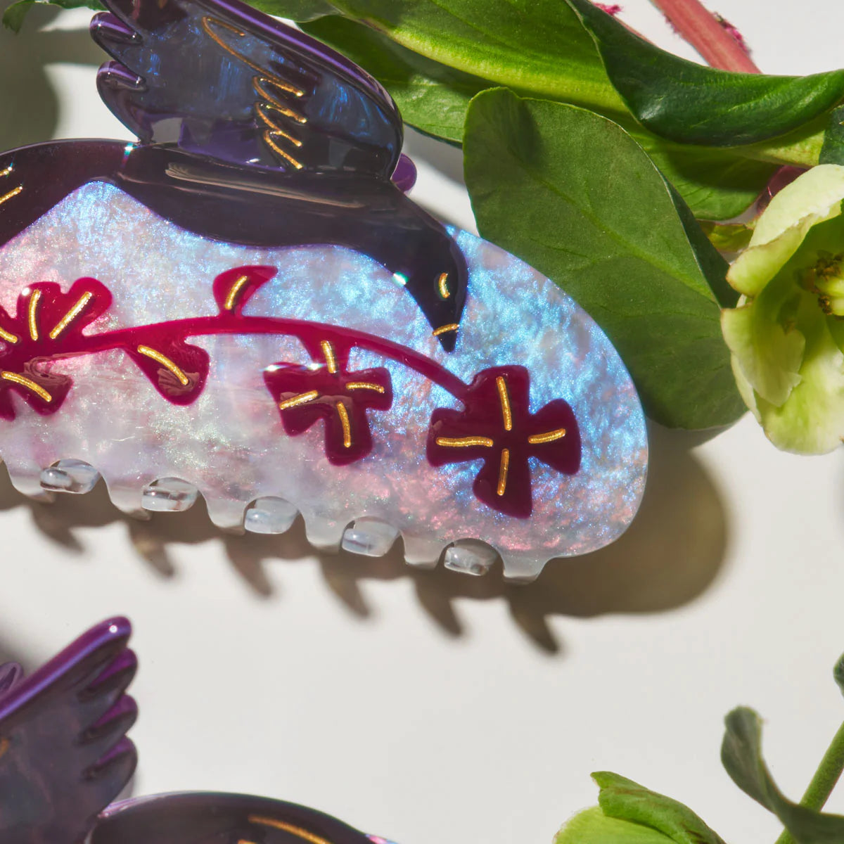 Winona Irene Oxalis & Blackbird Acetate Hair Claw - Lifestory