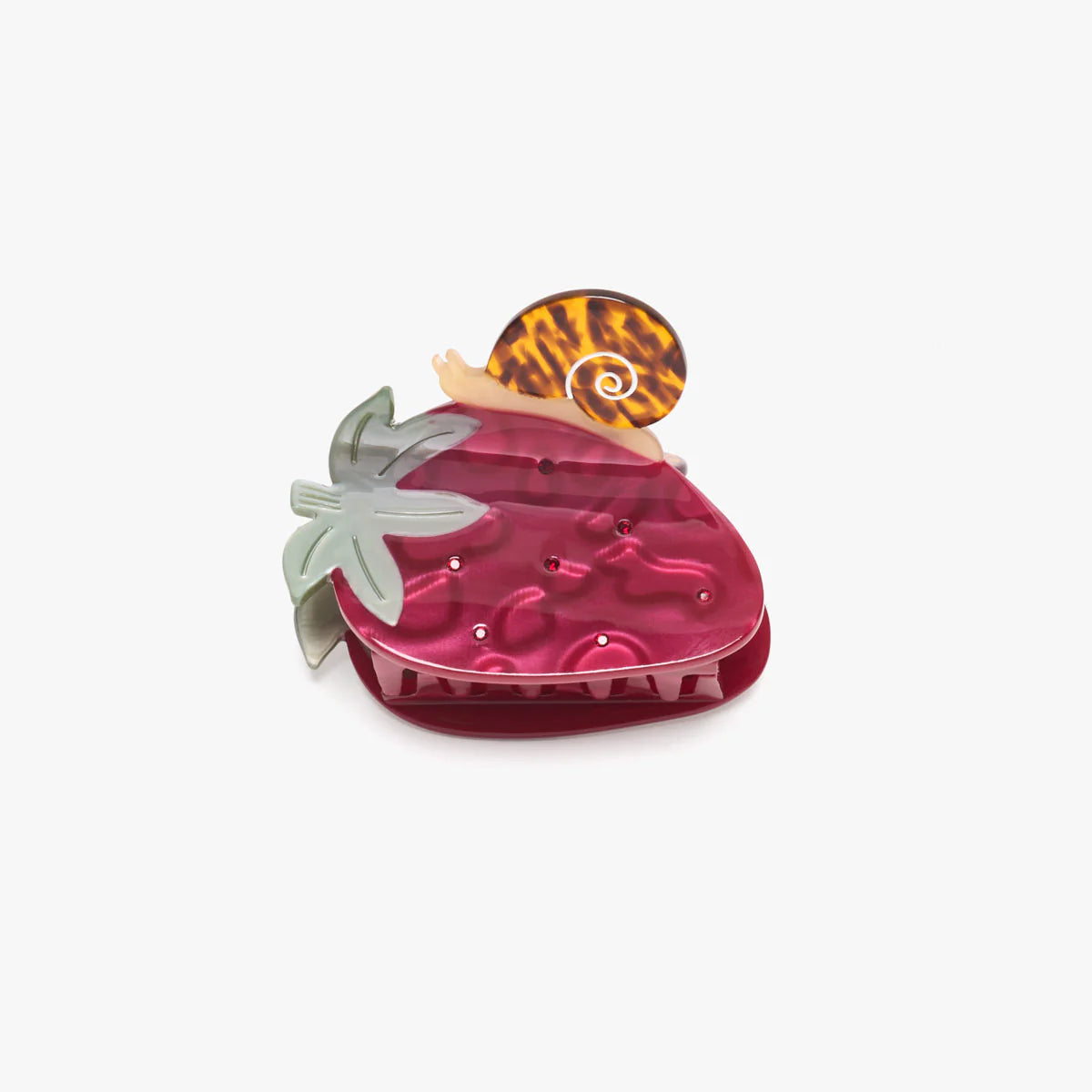 Winona Irene Strawberry Acetate Hair Claw - Lifestory