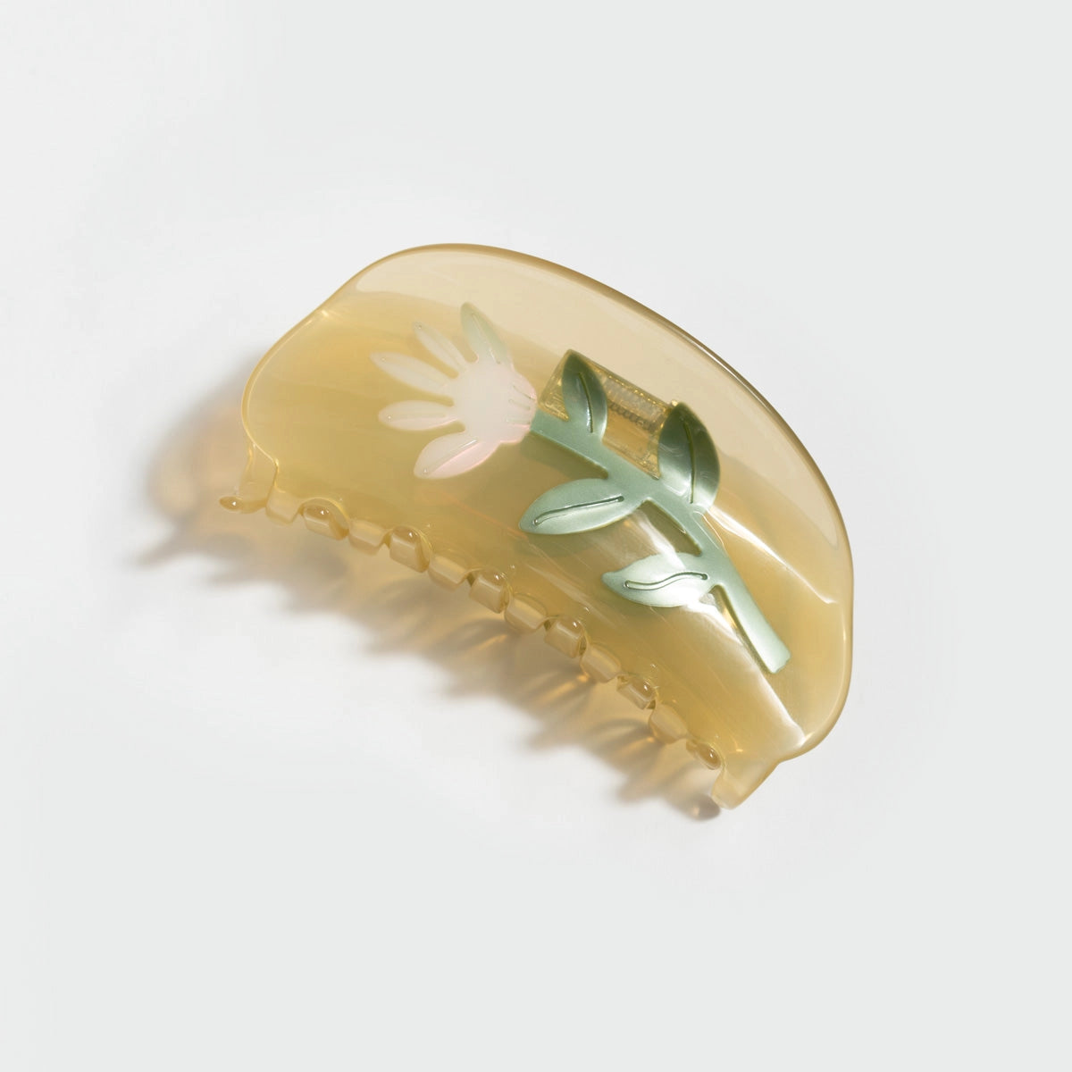 Winona Irene Thistle Flower Acetate Hair Claw