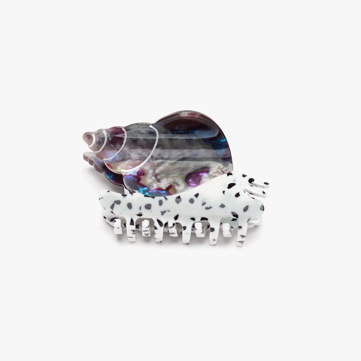 Winona Irene Spotted Whelk Sea Snail Acetate Hair Claw