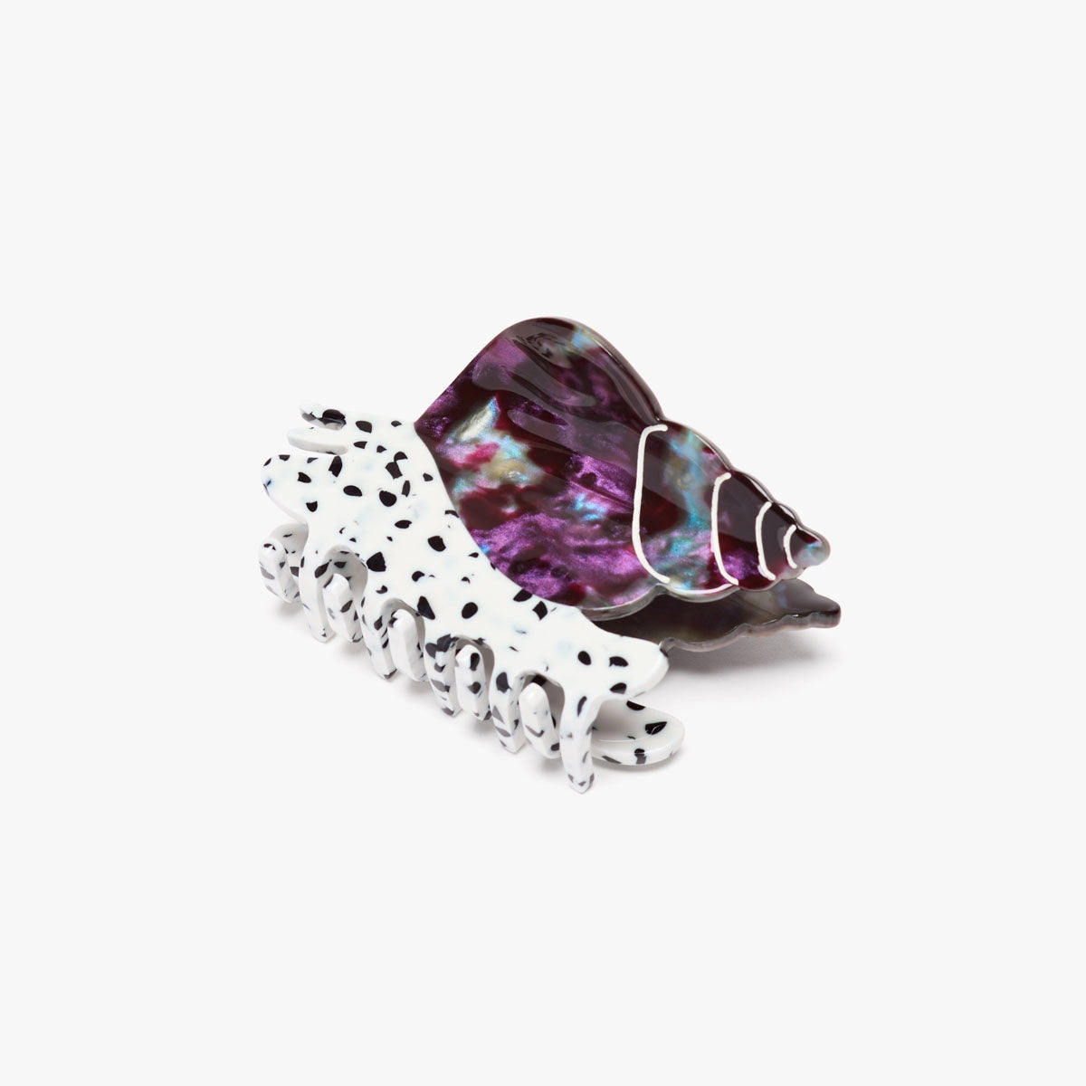 Winona Irene Spotted Whelk Sea Snail Acetate Hair Claw