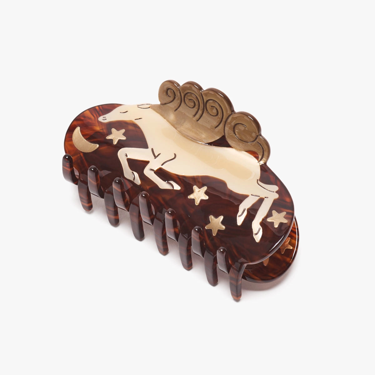 Winona Irene Wild At Heart White Horse Hair Claw