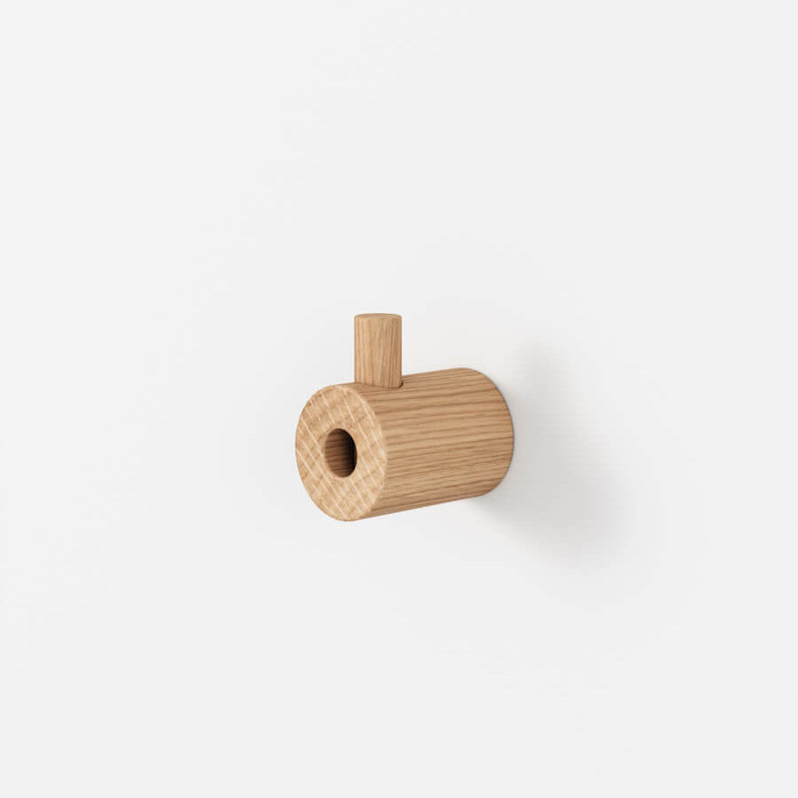 Moebe Wooden Wall Hook in Natural Oak