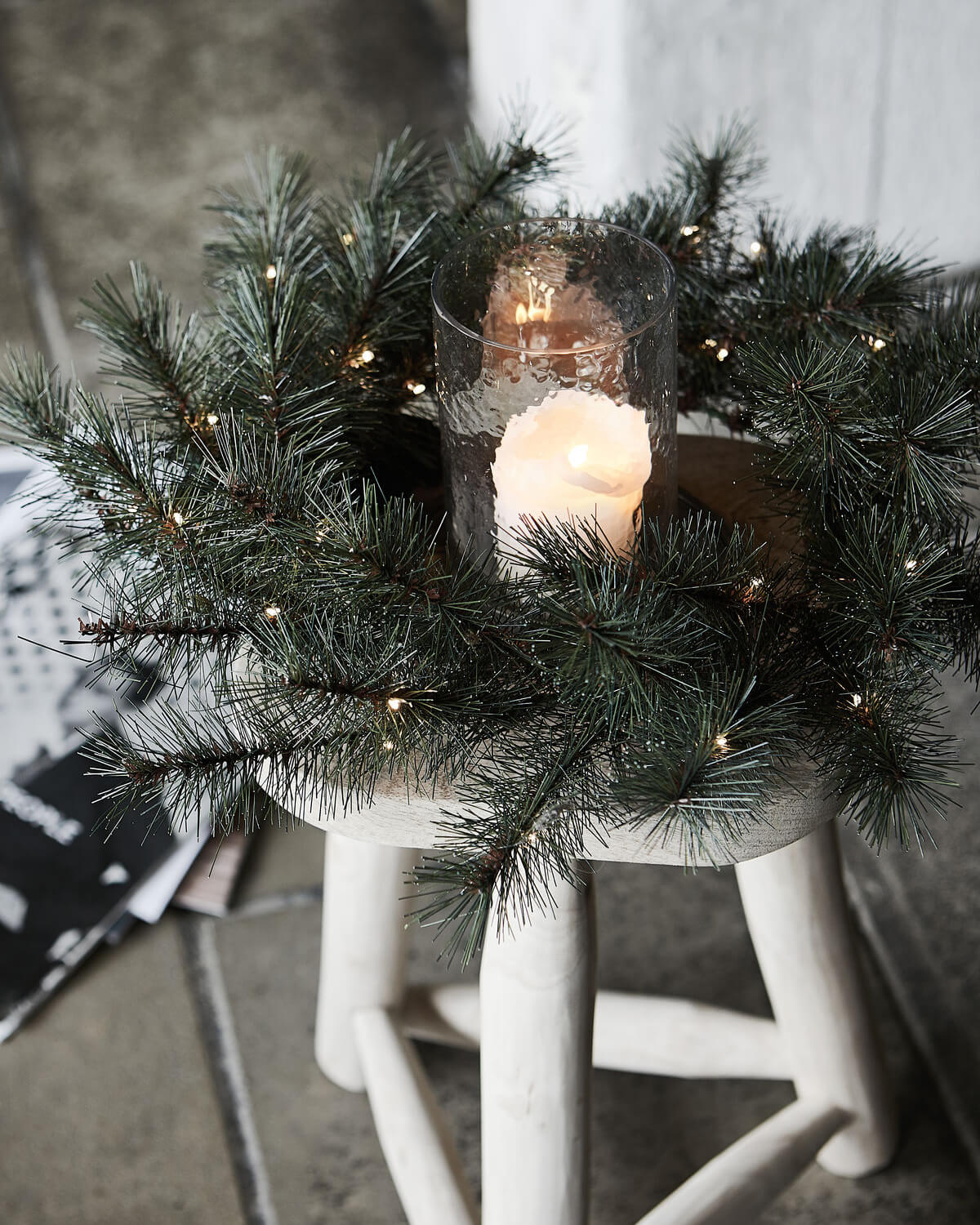 Wreath with LED | Nature | by House Doctor - Lifestory