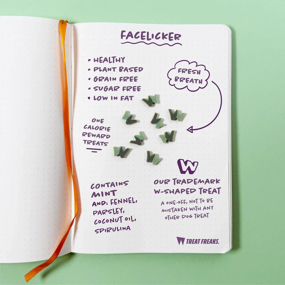 W'zis Plant Based Dog Treat 80g Pouch - Facelicker - Lifestory