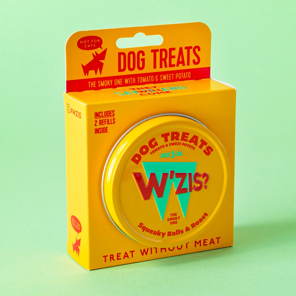 W'zis Plant Based Dog Treat Gift Box Tin & Refill - 3 Flavours