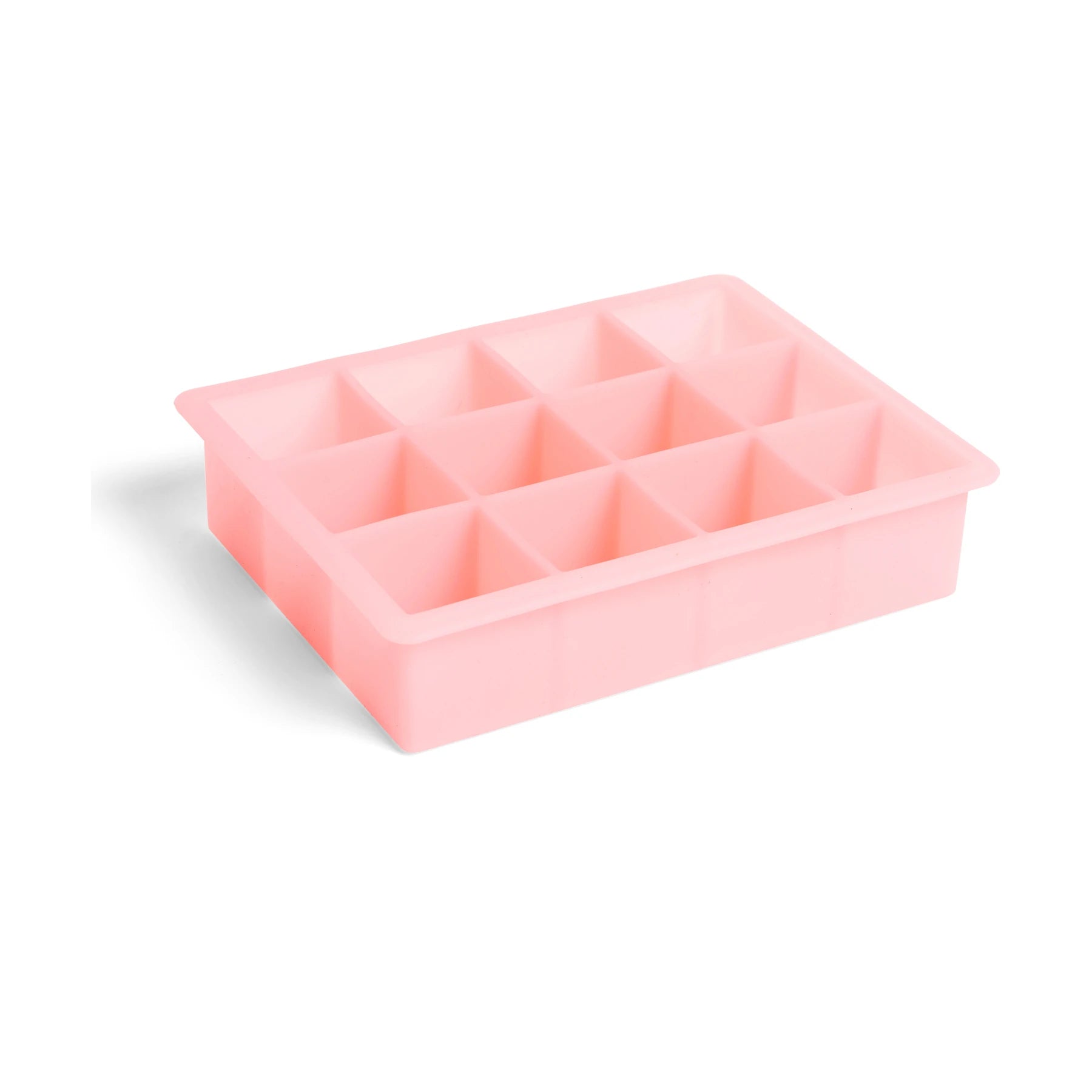 Ice Cube Tray | Pink | XL Square Cubes | by HAY - Lifestory