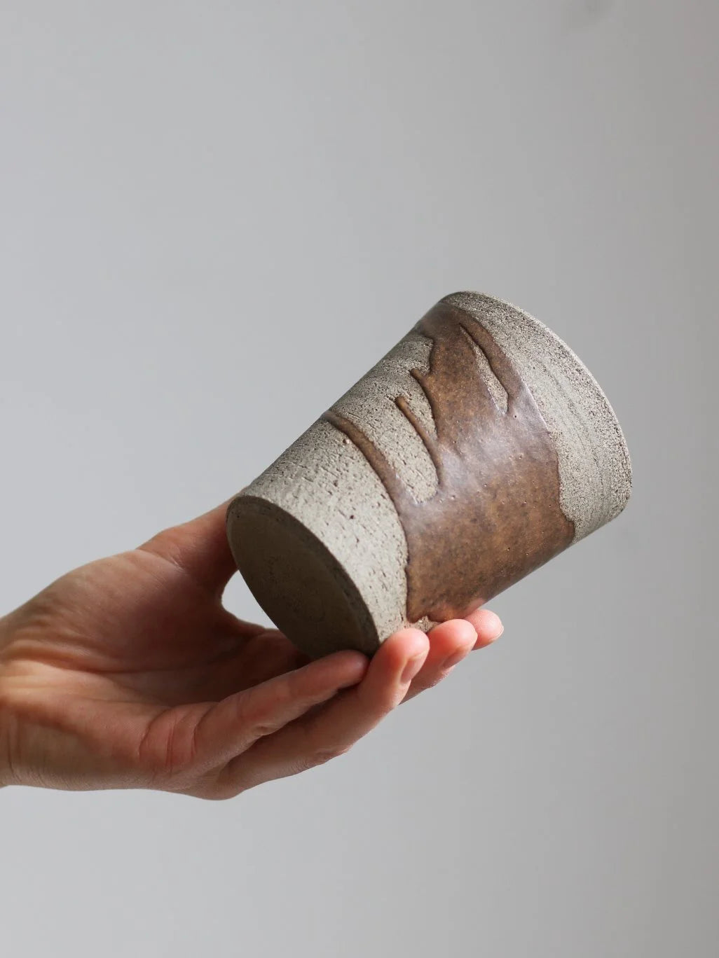 Patterned Beaker Mug in Tamba | Hand Thrown | by Aku Ceramics - Lifestory