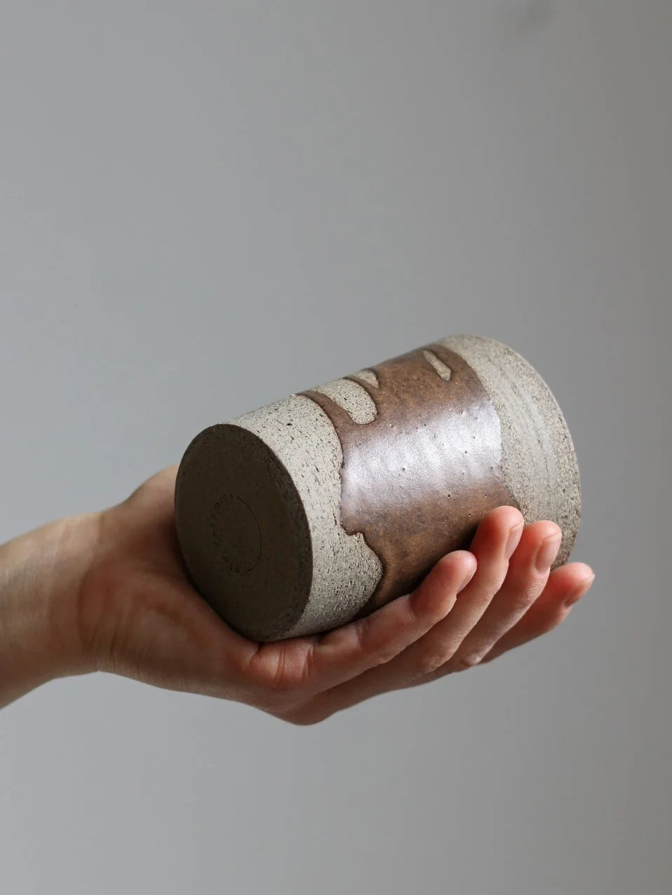 Patterned Beaker Mug in Tamba | Hand Thrown | by Aku Ceramics - Lifestory