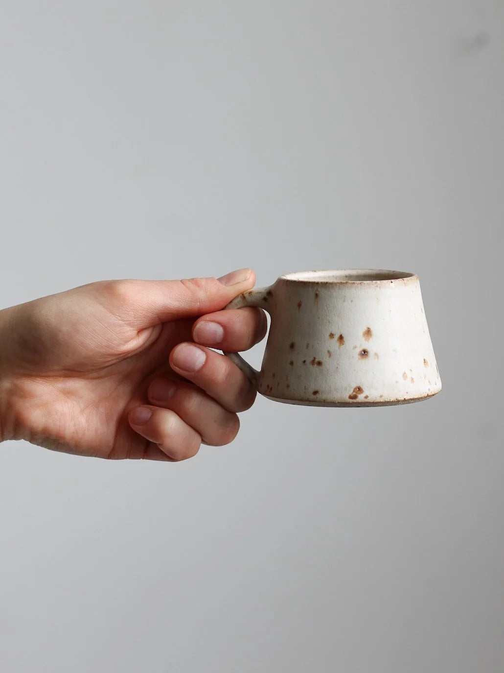 Espresso Cup - 150ml | Speckled Ivory | Hand Thrown | by Aku Ceramics - Lifestory