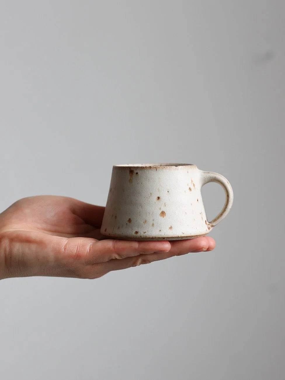 Espresso Cup - 150ml | Speckled Ivory | Hand Thrown | by Aku Ceramics - Lifestory