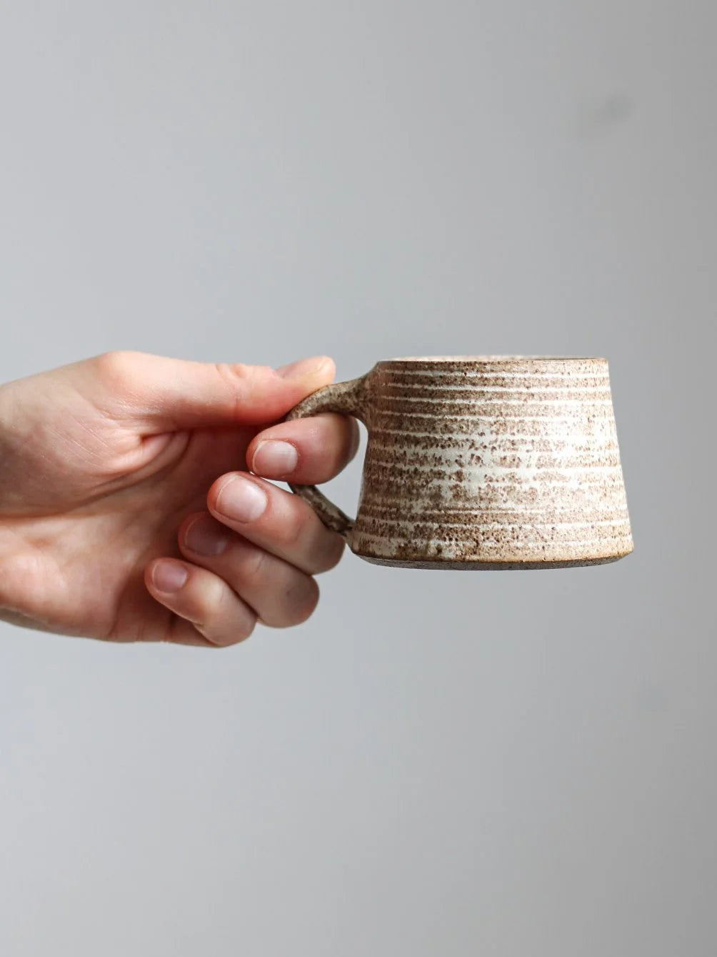 Espresso Cup - 150ml | Textured Dune | Hand Thrown | by Aku Ceramics - Lifestory