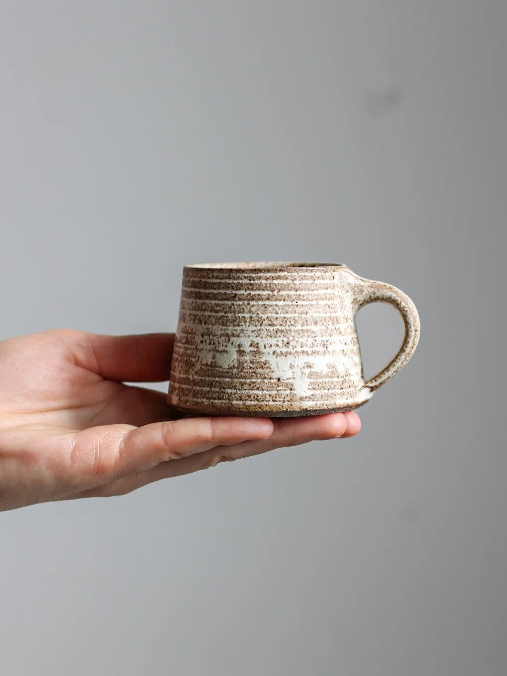 Espresso Cup - 150ml | Textured Dune | Hand Thrown | by Aku Ceramics - Lifestory