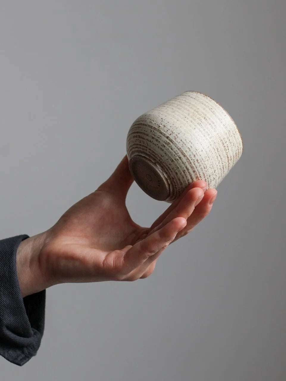 Large Cup - 250ml | Textured Dune | Hand Thrown | by Aku Ceramics - Lifestory