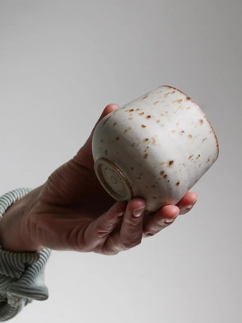 Large Cup - 250ml | Speckled Ivory | Hand Thrown | by Aku Ceramics - Lifestory