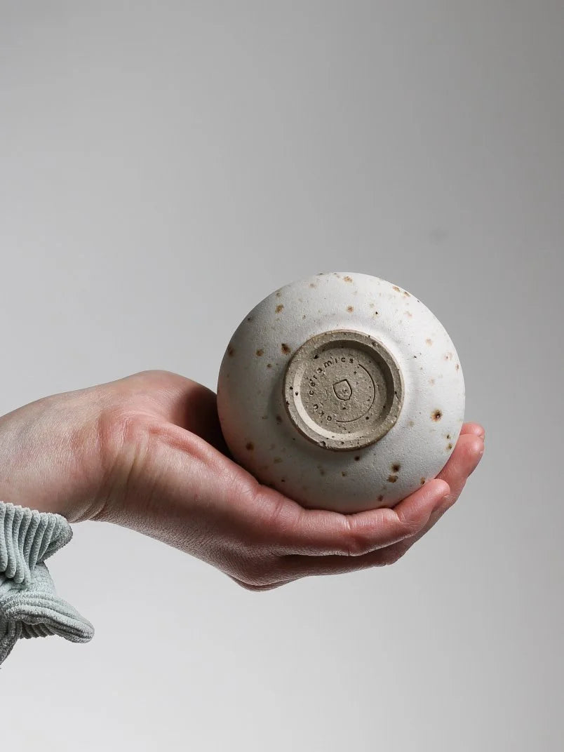 Large Cup - 250ml | Speckled Ivory | Hand Thrown | by Aku Ceramics - Lifestory