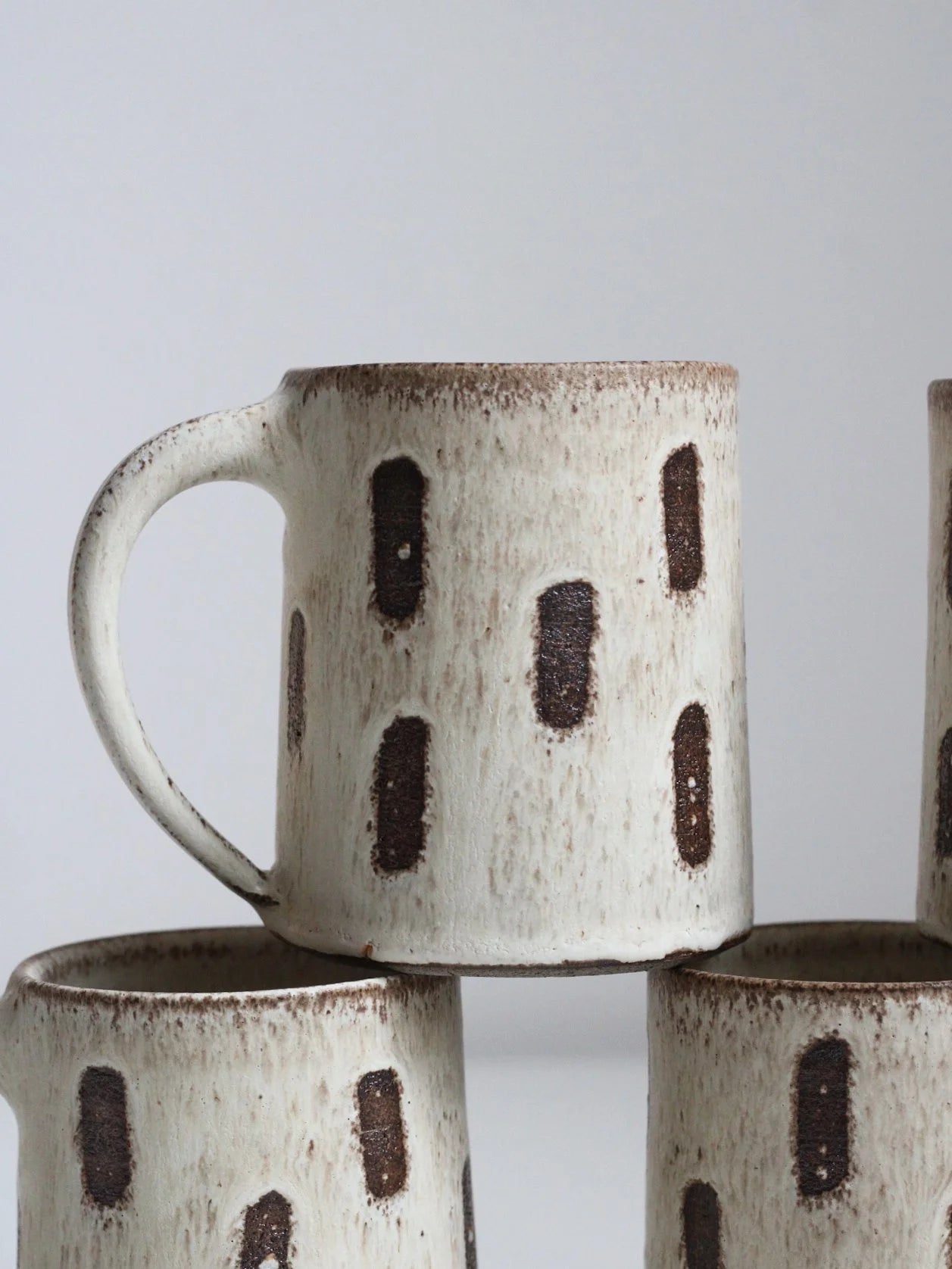 Patterned Tall Mug - No. 2 | Lines | by Aku Ceramics - Lifestory