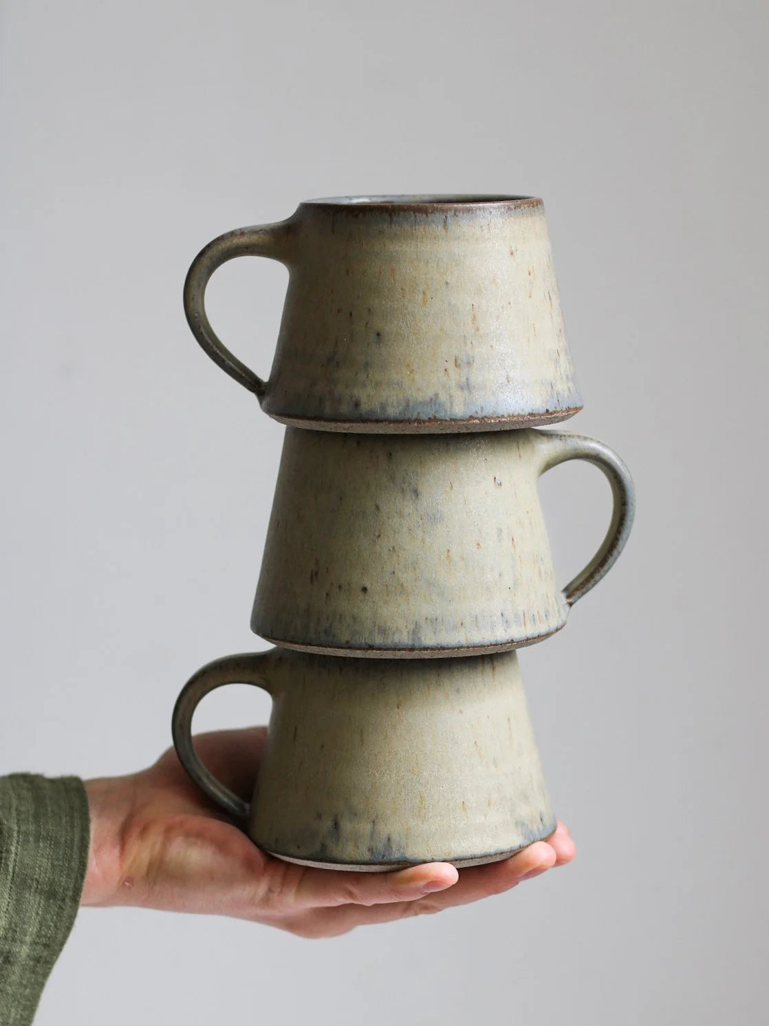 Short Mug in Loch Glaze | 320ml | Hand Thrown | by Aku Ceramics