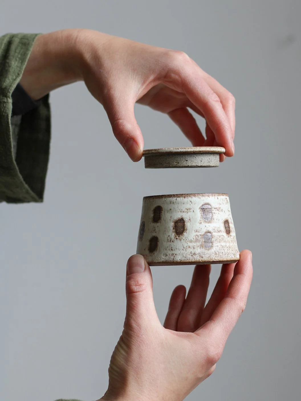 Small Lidded Jar | Dune | by Aku Ceramics - Lifestory