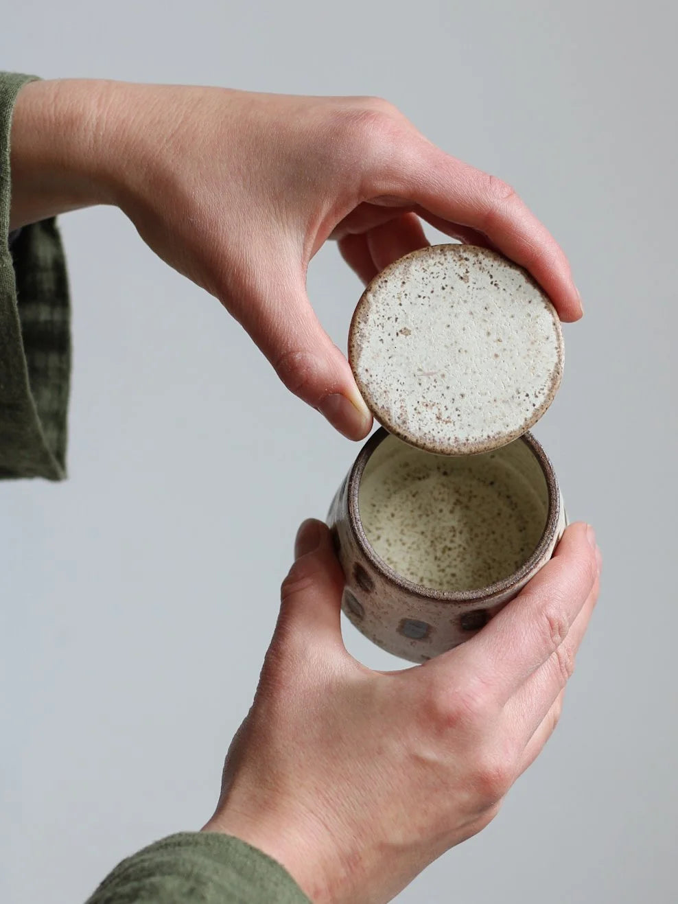 Small Lidded Jar | Dune | by Aku Ceramics - Lifestory