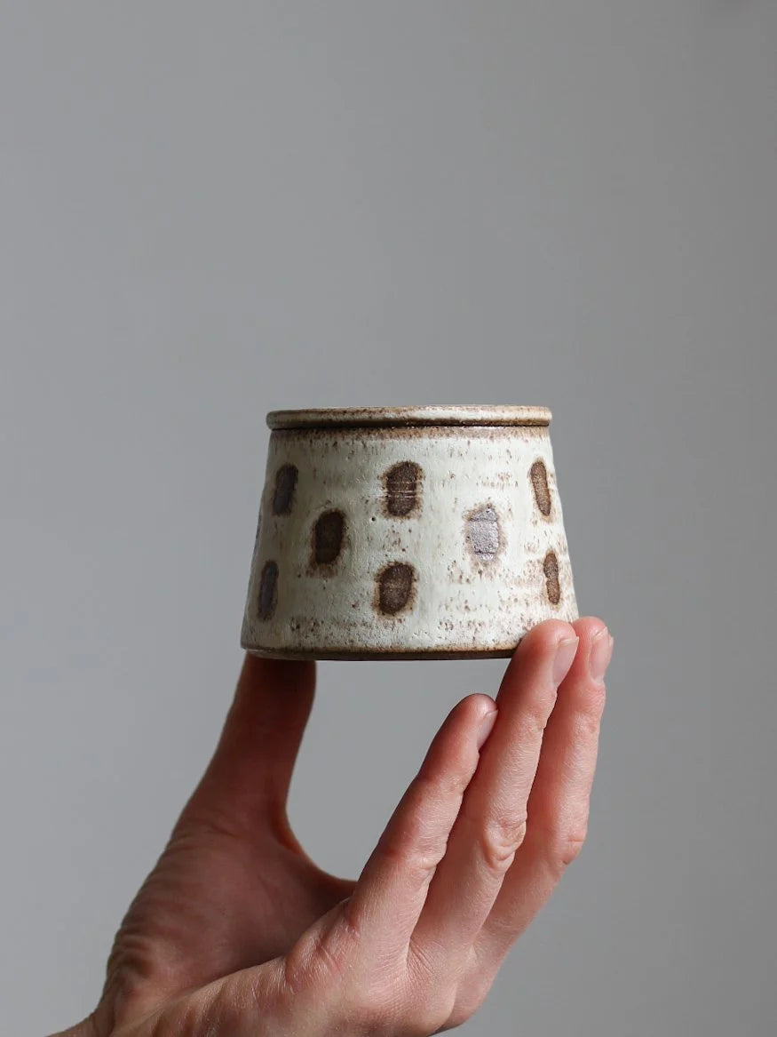 Small Lidded Jar | Dune | by Aku Ceramics - Lifestory