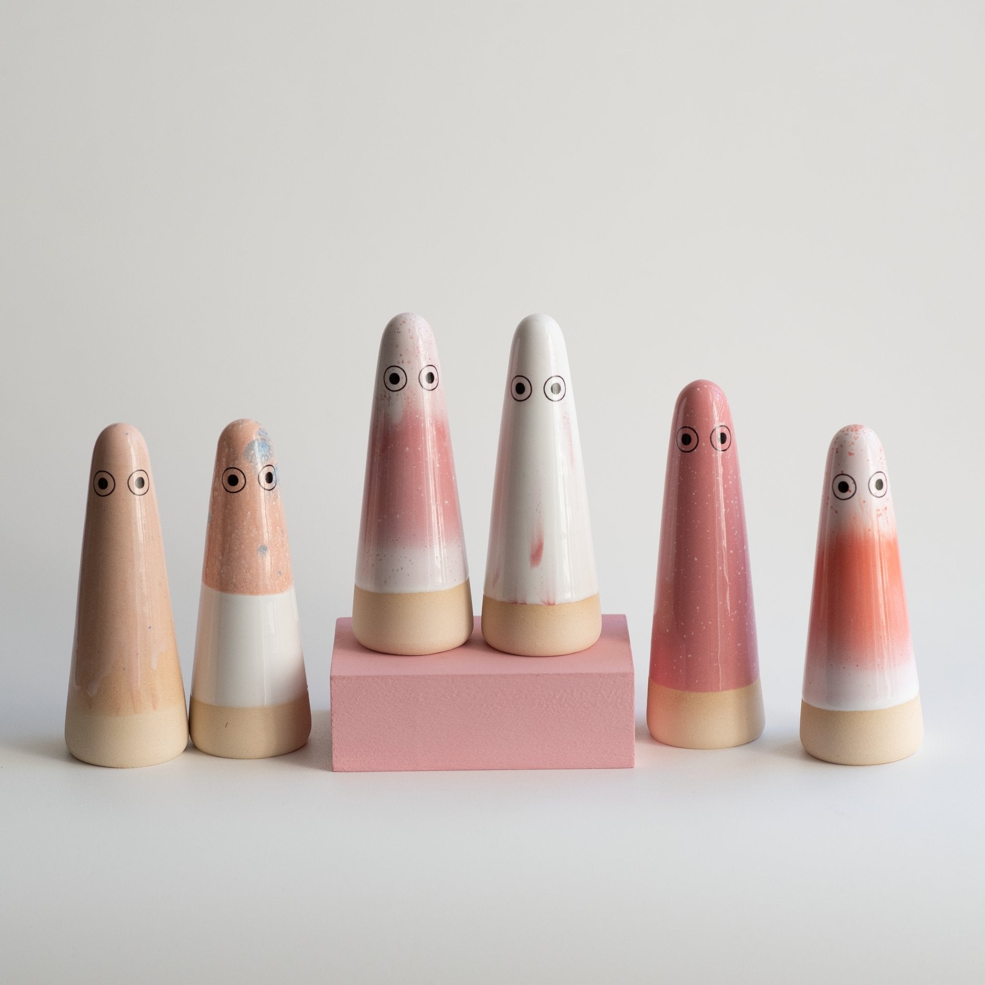 Studio Arhoj Ghosts in Various Pink Glazes - Lifestory