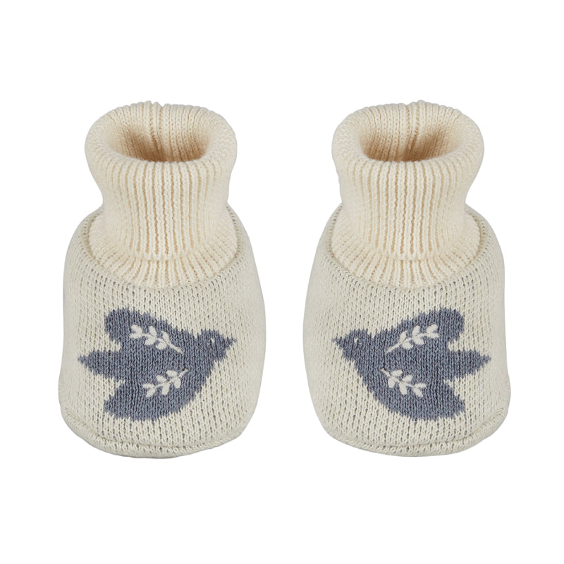 Sophie Home Bird Slipper Socks | Ivory | Cotton | Kids  - Lifestory 