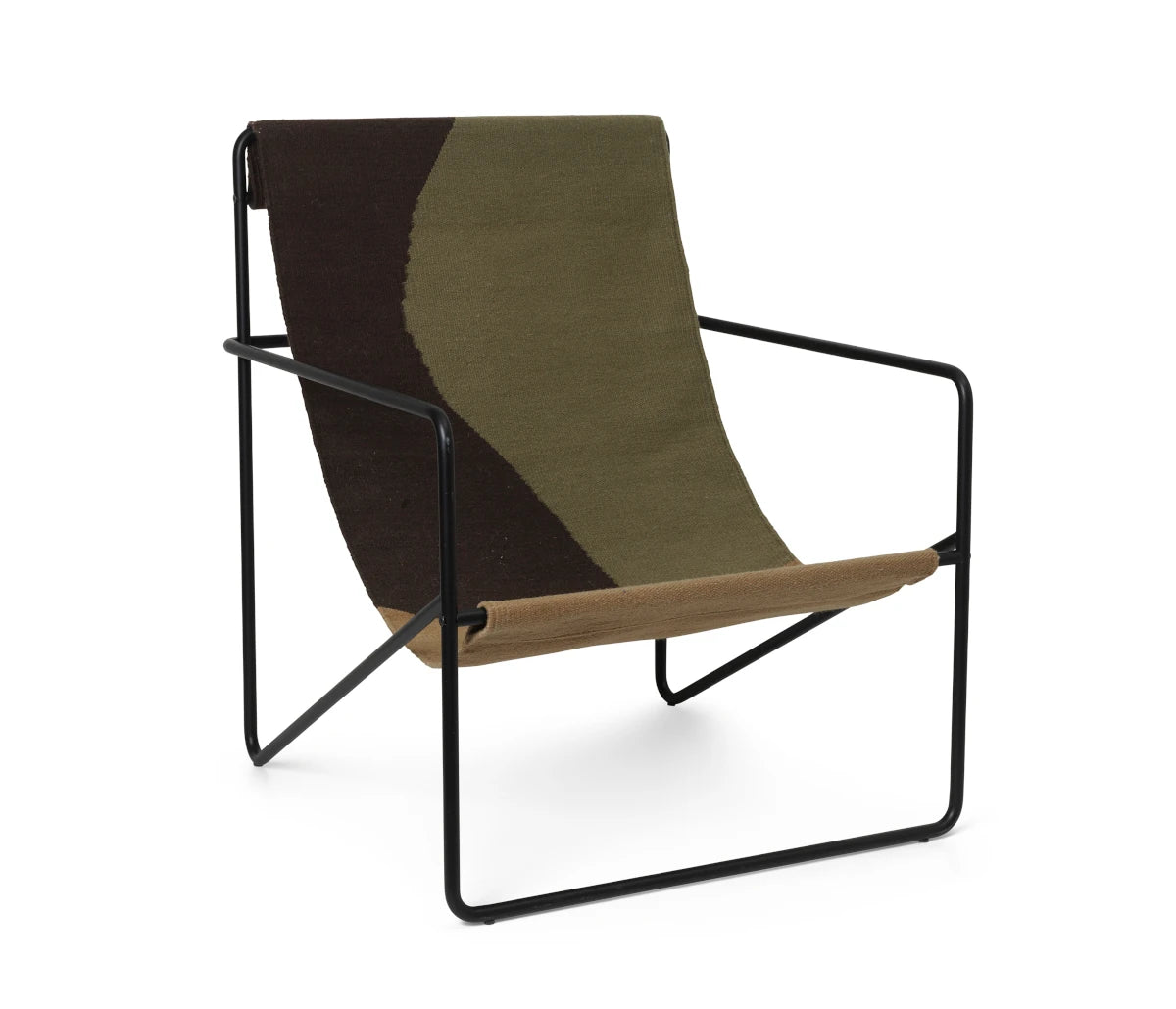 Desert Lounge Chair | Black Frame + Dune Fabric | by Ferm Living