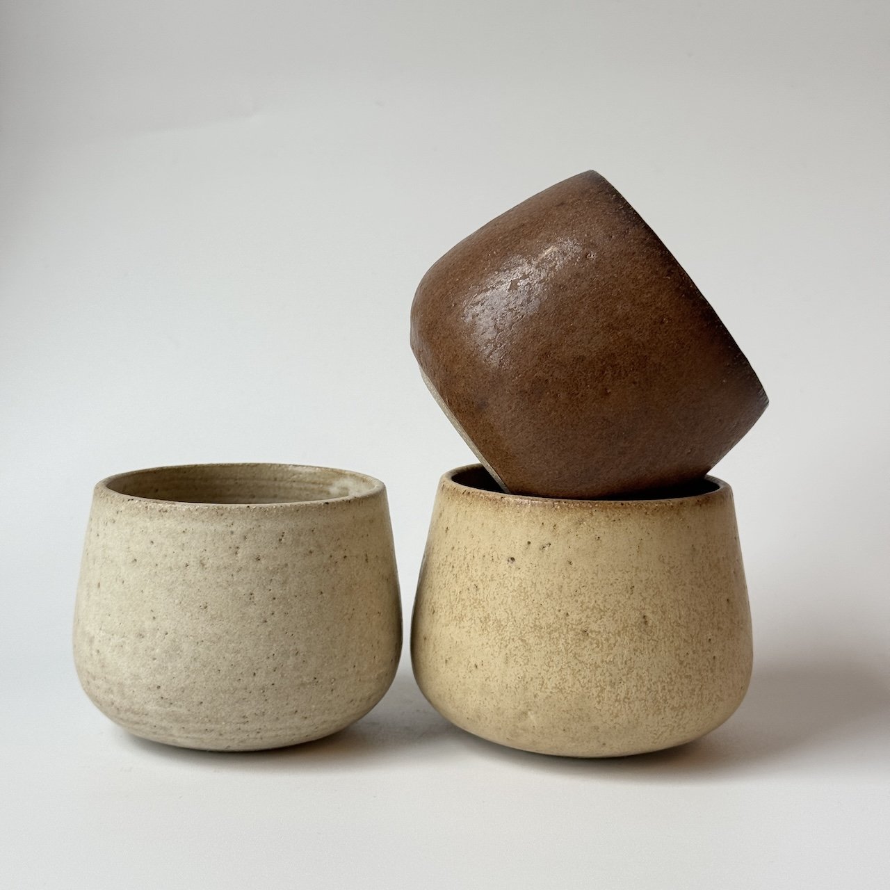 Latte Cup in Hay Glaze by Blanc Ceramics
