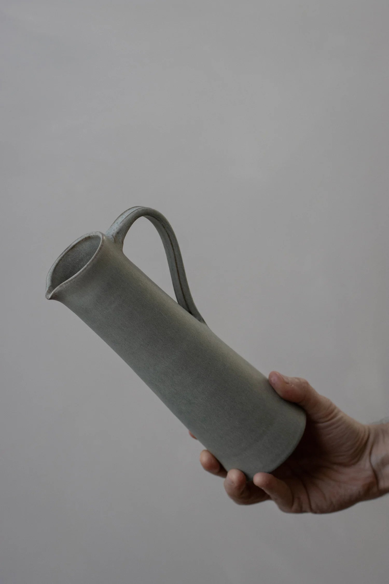 Tall Handled Jug | Mist Blue | by Borja Moronta