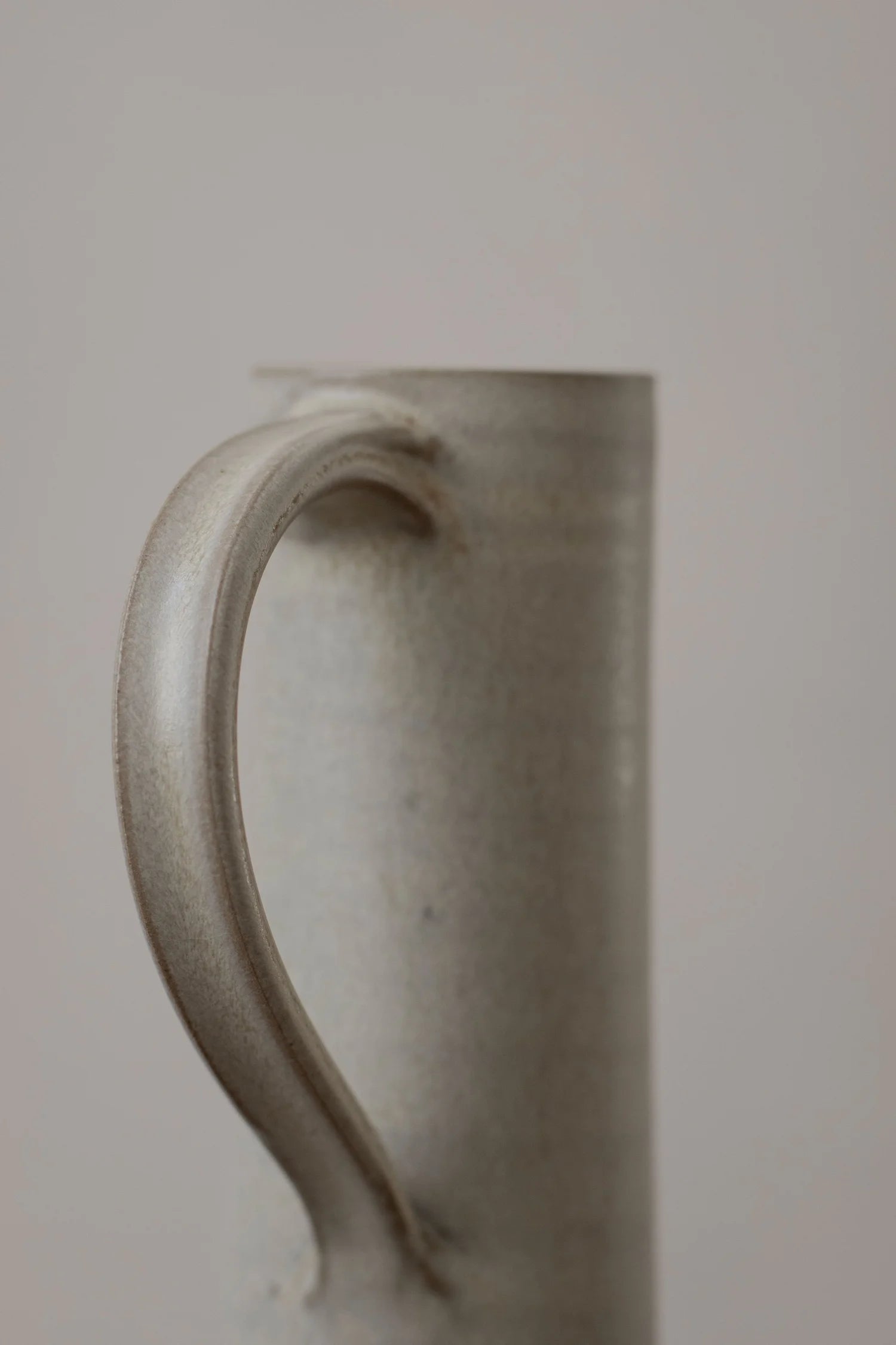 Tall Handled Jug | Cloud White | by Borja Moronta