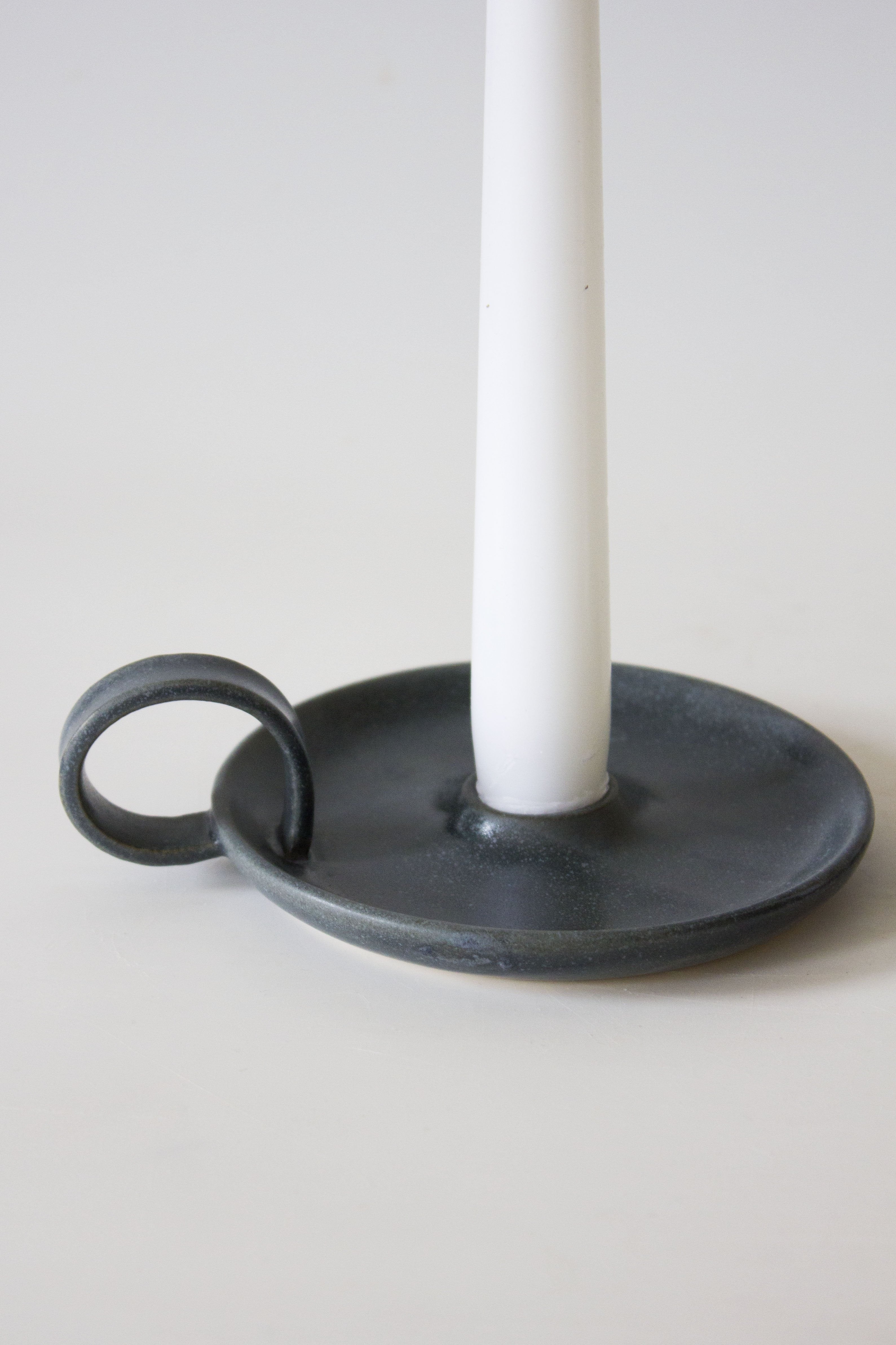 Candle Holder | Mist White | Handmade Ceramic | by Bowbeer Designs - Lifestory