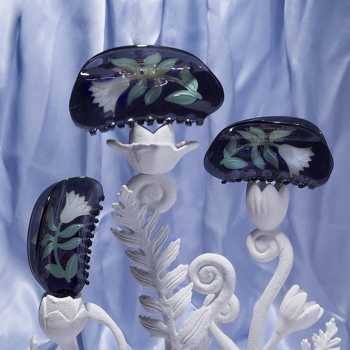 Winona Irene Belladonna Floral Acetate Hair Claw - Lifestory