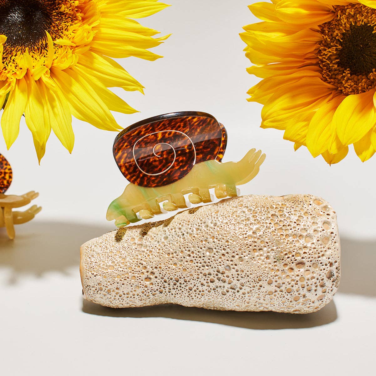 Winona Irene Garden Snail Small Acetate Hair Claw - Lifestory