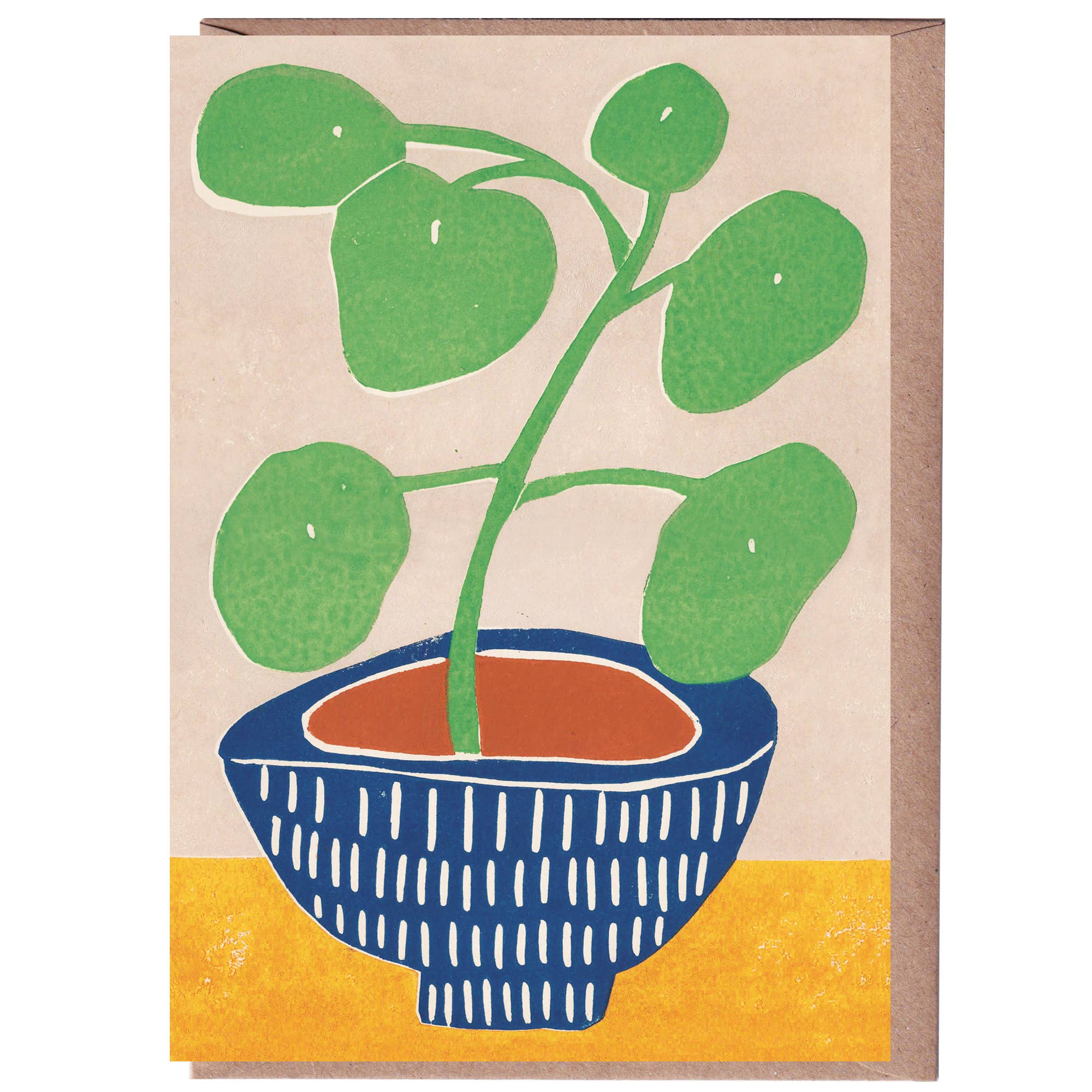 Pilea Plant Card by Luiza Holub - Lifestory