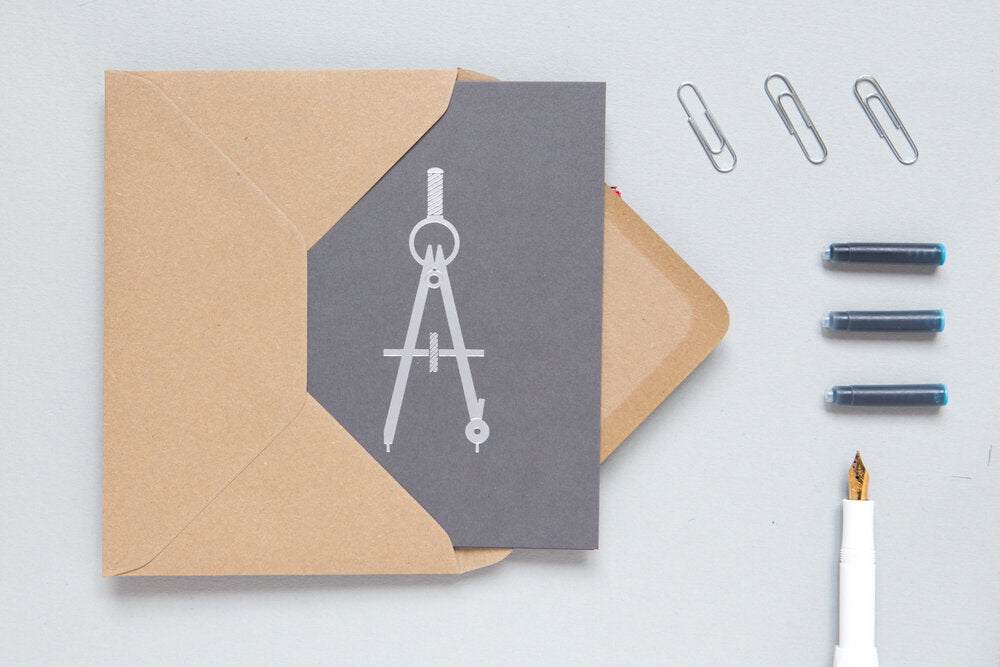 Compass Card Silver/Grey by ola - Lifestory