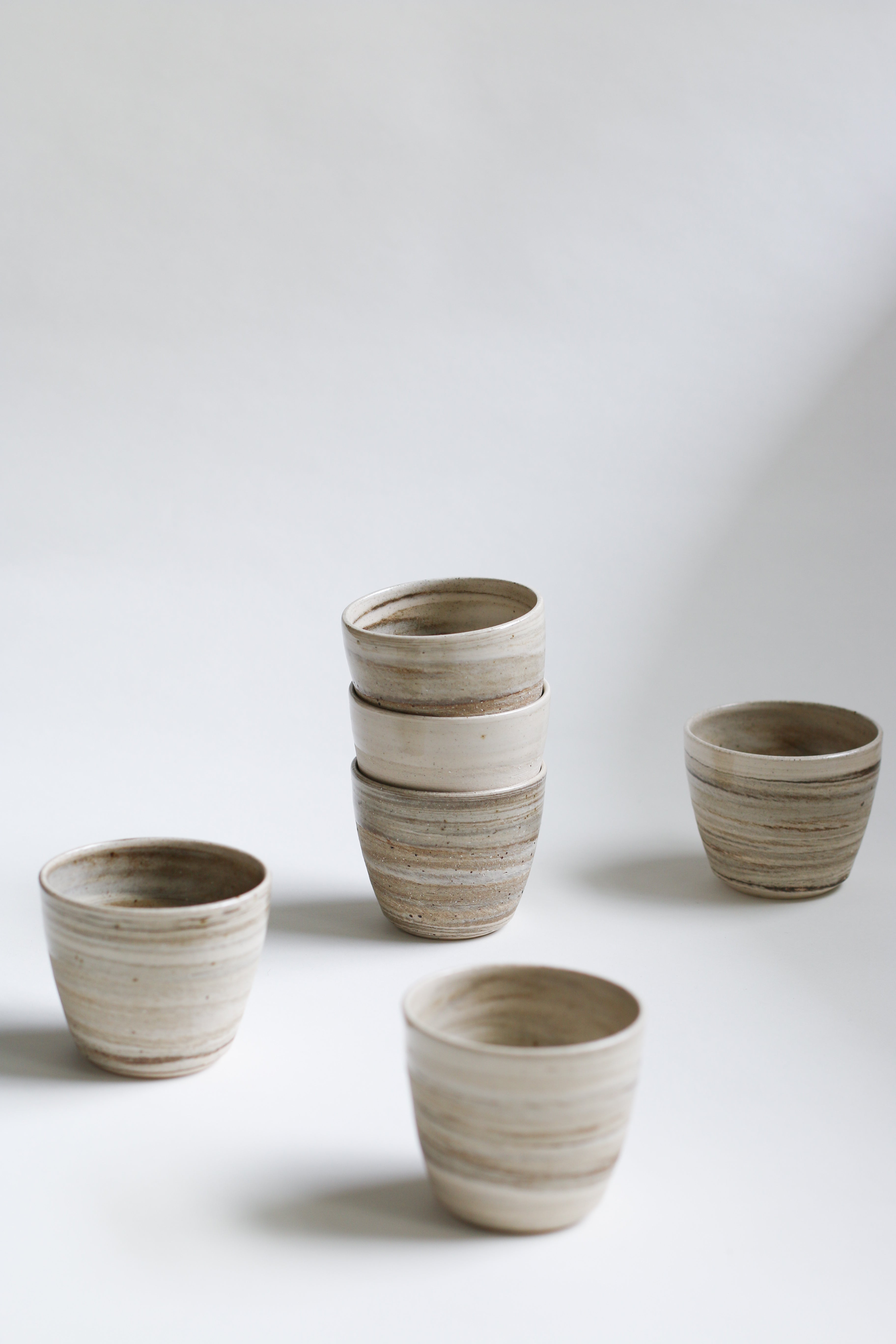 Small Cup | Handleless | #5SC | Espresso Size | Ceramic | by Emporium Julium - Lifestory - Emporium Julium