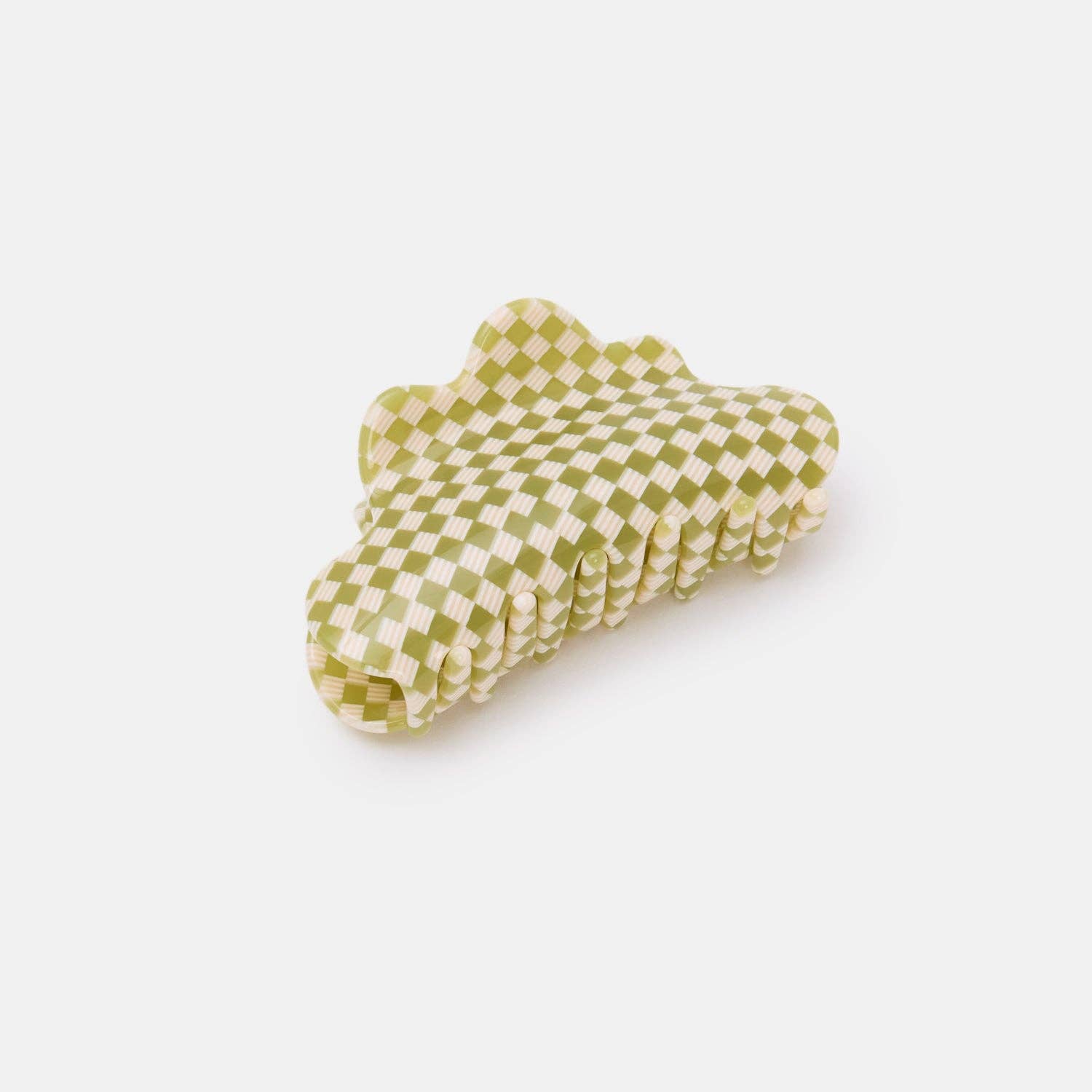 CHUNKS Baby Nimbus Hair Claw in Olive Check