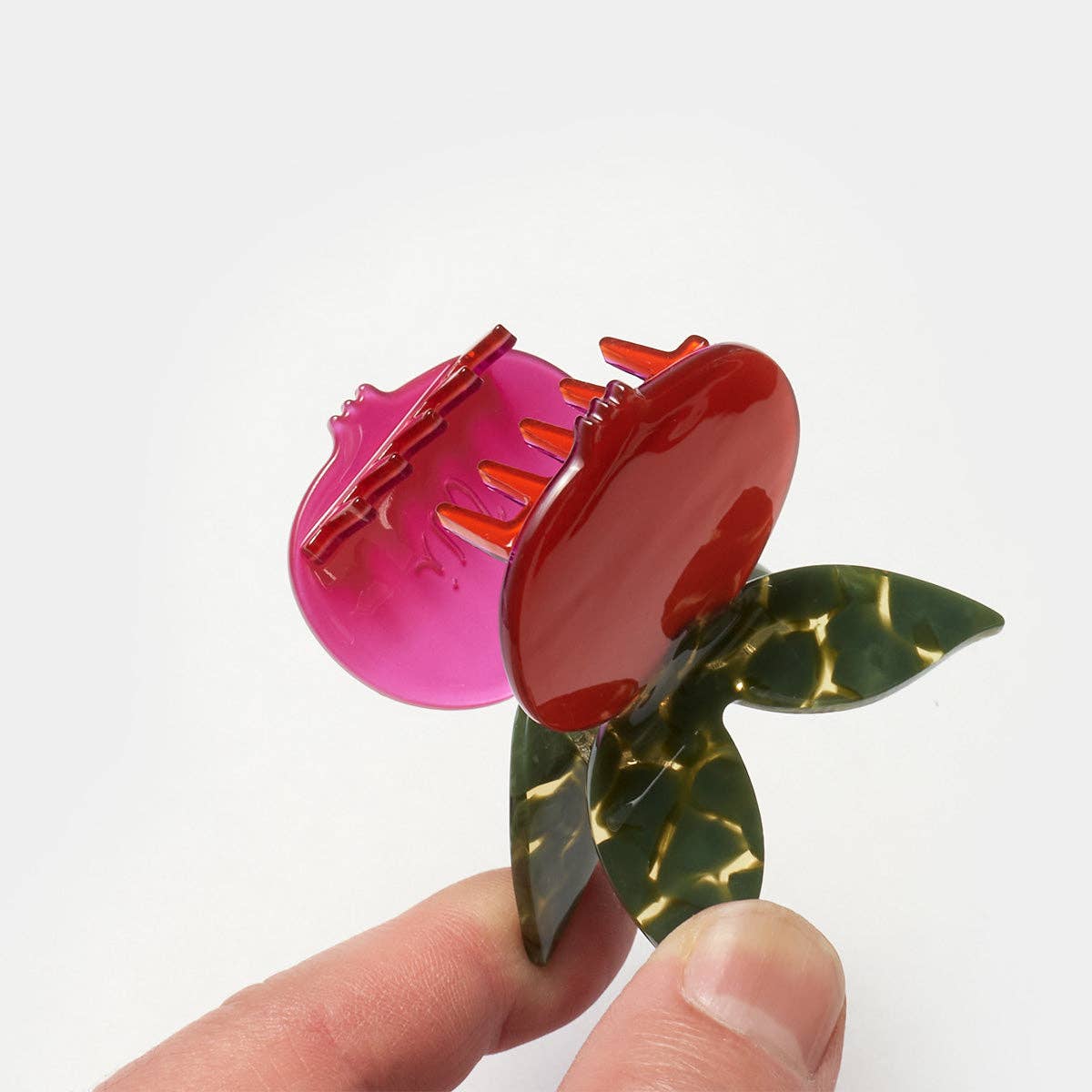 Winona Irene Red Pomegranate Acetate Hair Claw - Lifestory