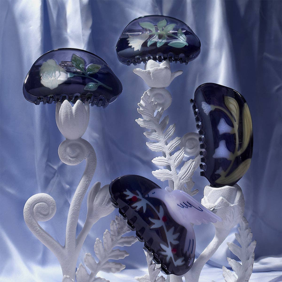 Winona Irene Belladonna Floral Acetate Hair Claw - Lifestory