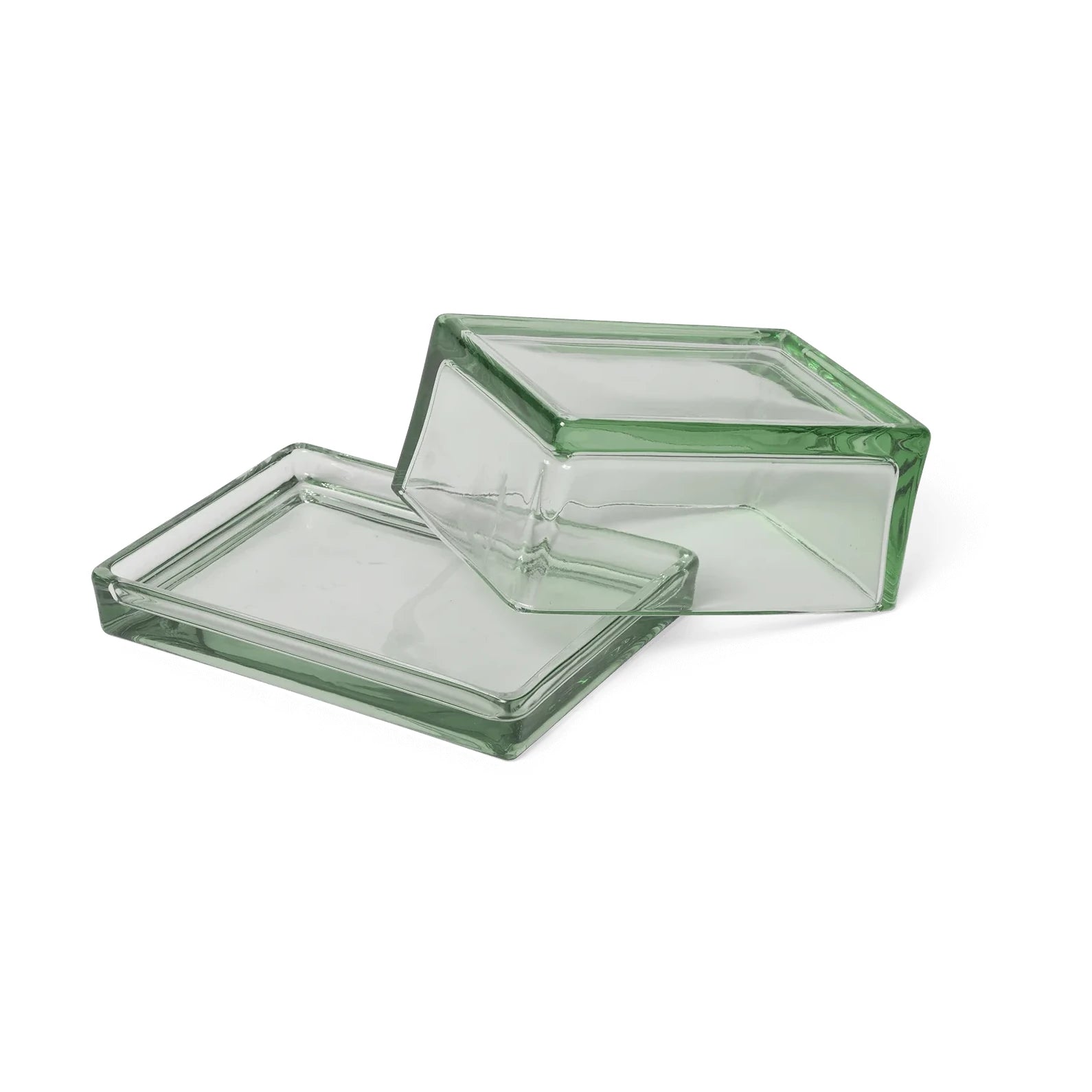 Oli Box | Clear Recycled Glass Butterdish | by ferm Living