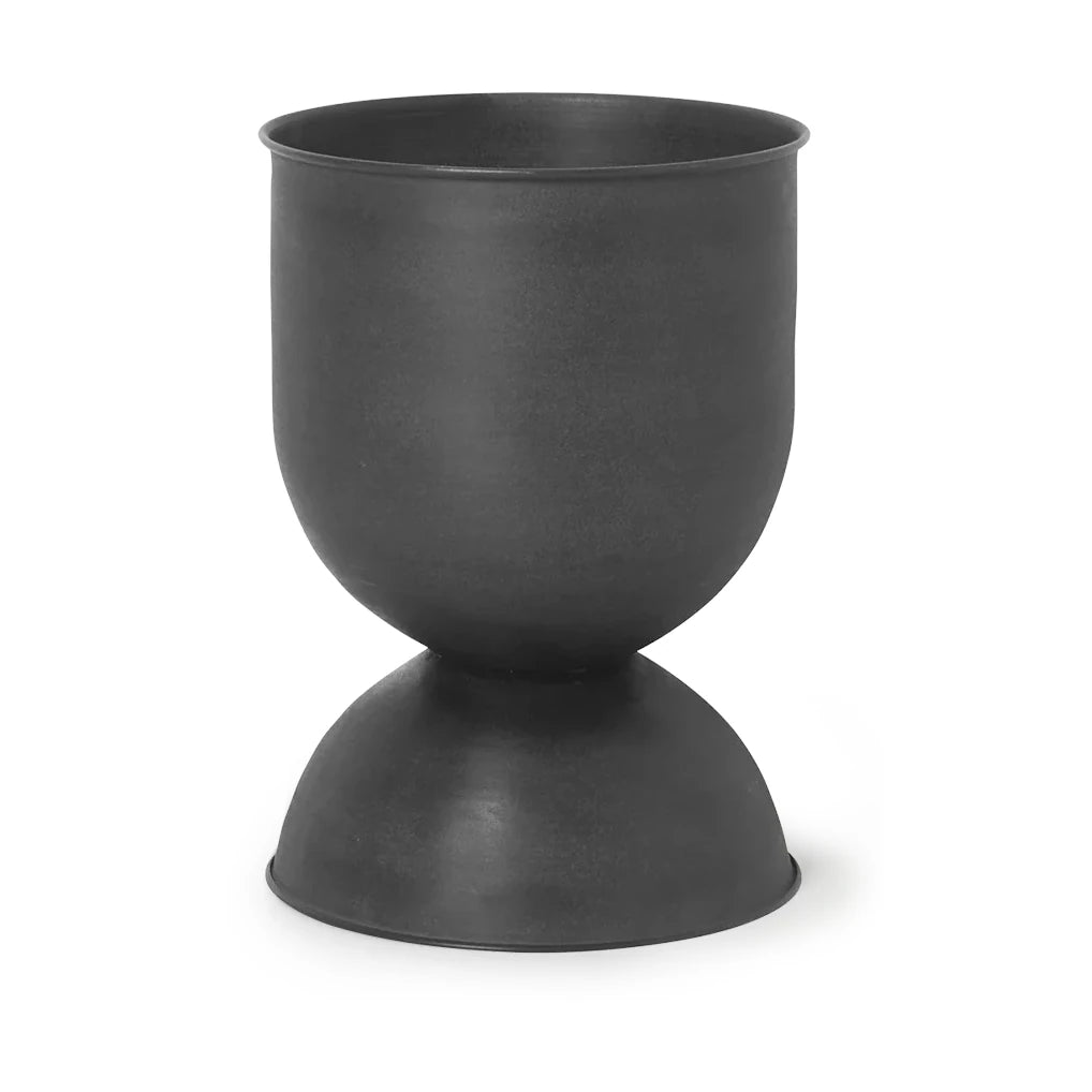 Hourglass Plant Pot | Small | Black | by ferm Living - Lifestory