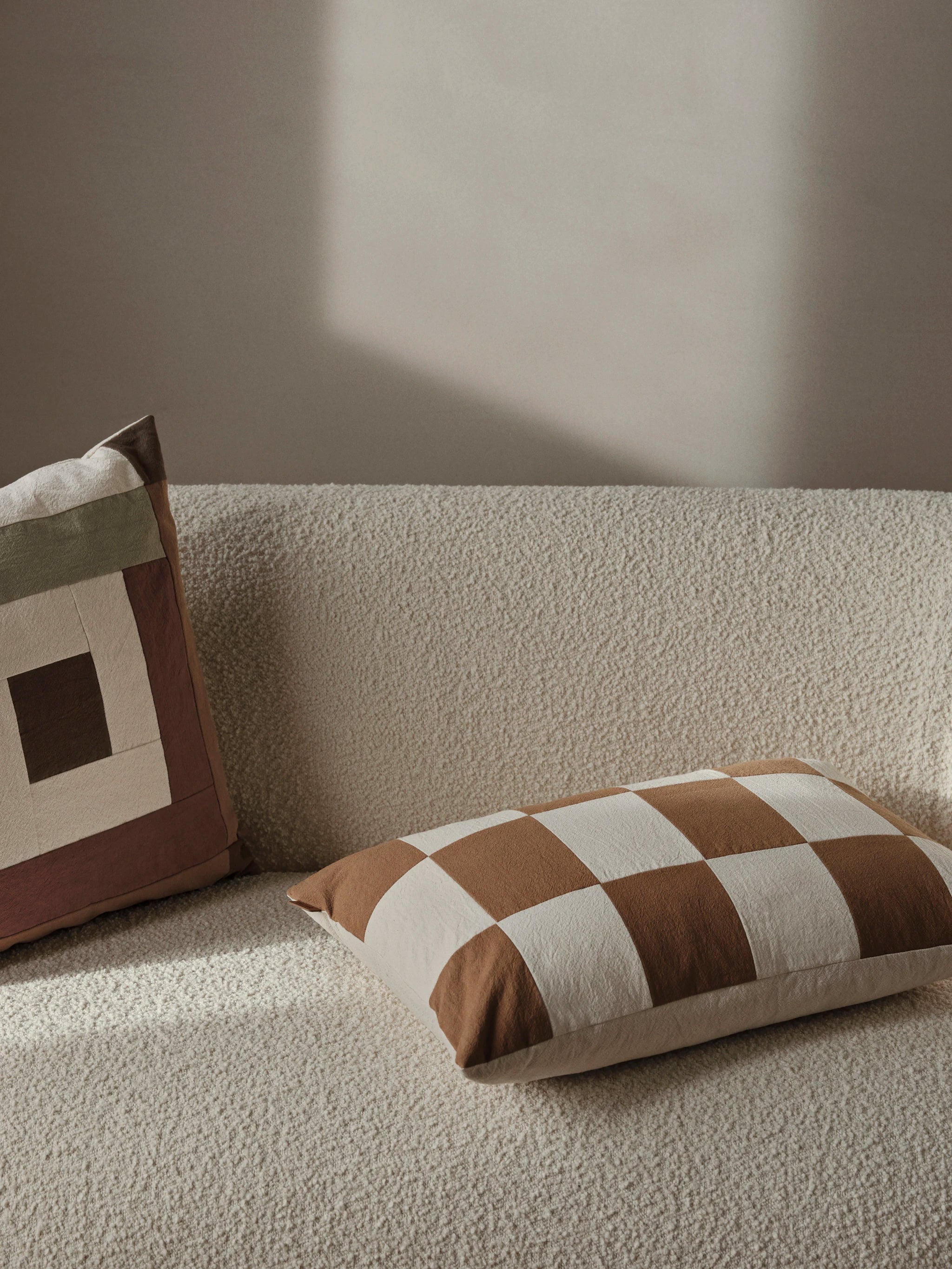 Fold Patchwork Rectangular Cushion | Various Colours | by ferm Living - Lifestory