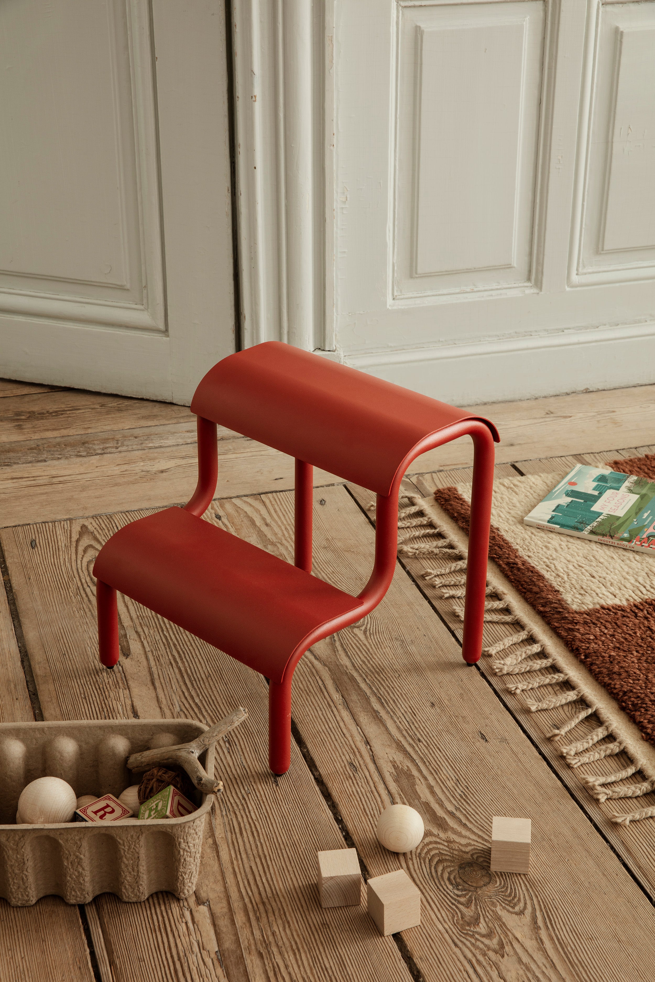 Up Step Stool in Powder Coated Iron by ferm Living - Lifestory