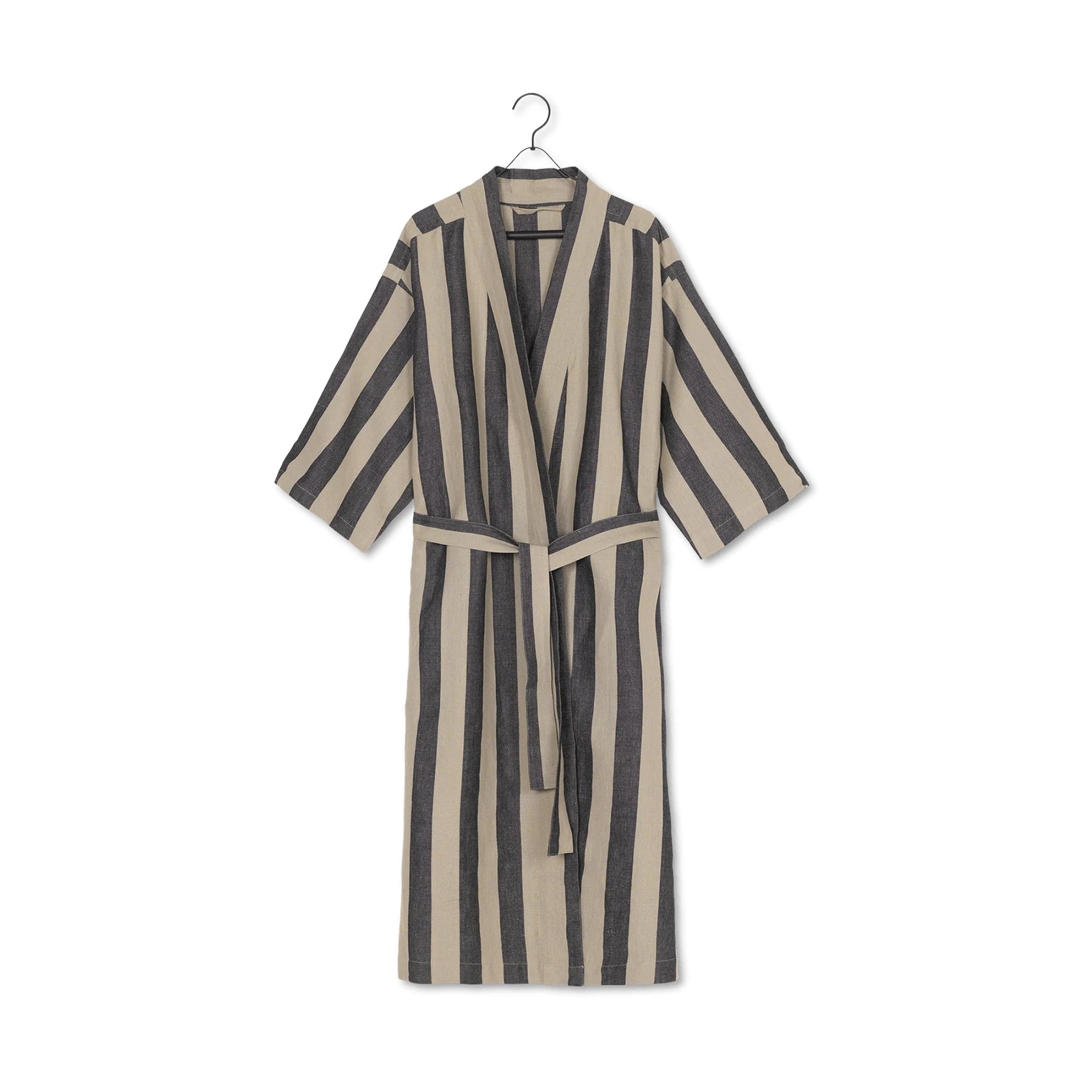 Field Robe | Sand with Black | Unisex | Linen - Cotton | by ferm Living - Lifestory