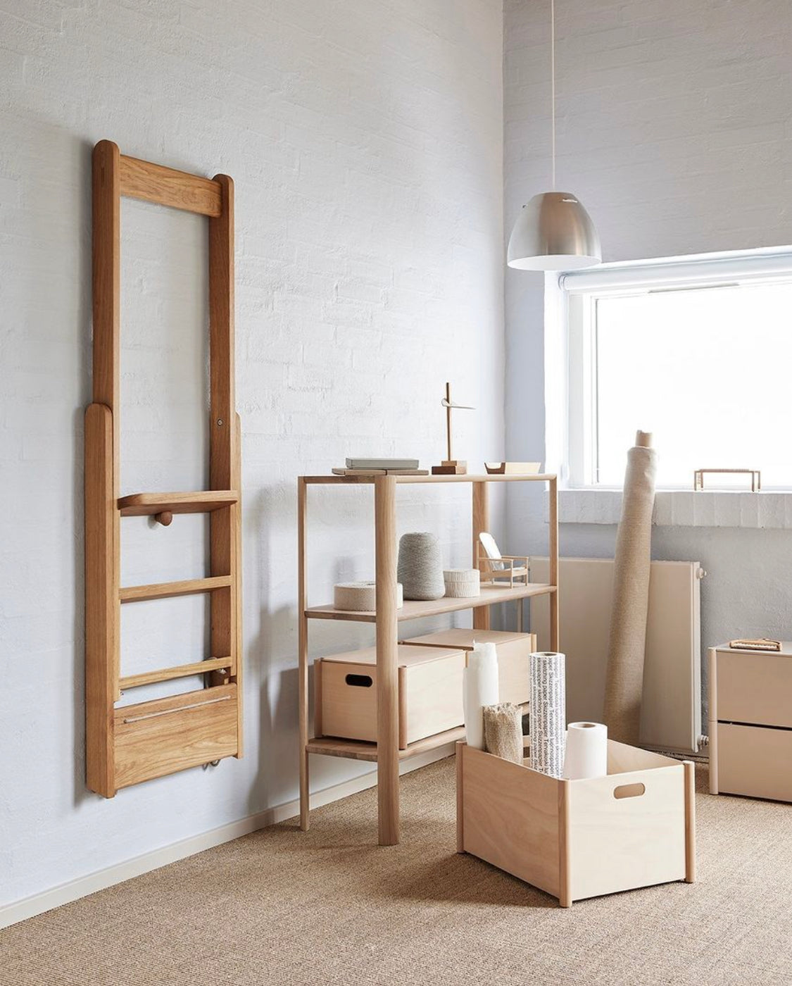 Step By Step Ladder | White Oiled Oak | by Form & Refine - Lifestory - Form & Refine