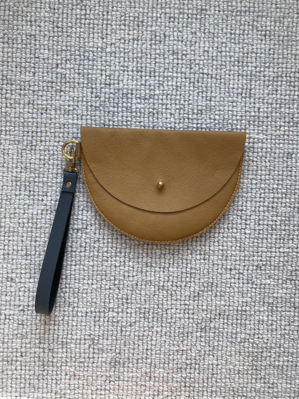 Paola Clutch Bag with Strap | Various | Leather & Wool | by Jude Gove - Lifestory