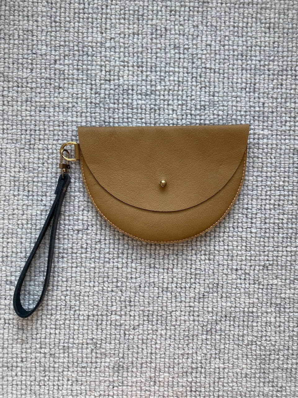 Paola Clutch Bag with Strap | Various | Leather & Wool | by Jude Gove - Lifestory