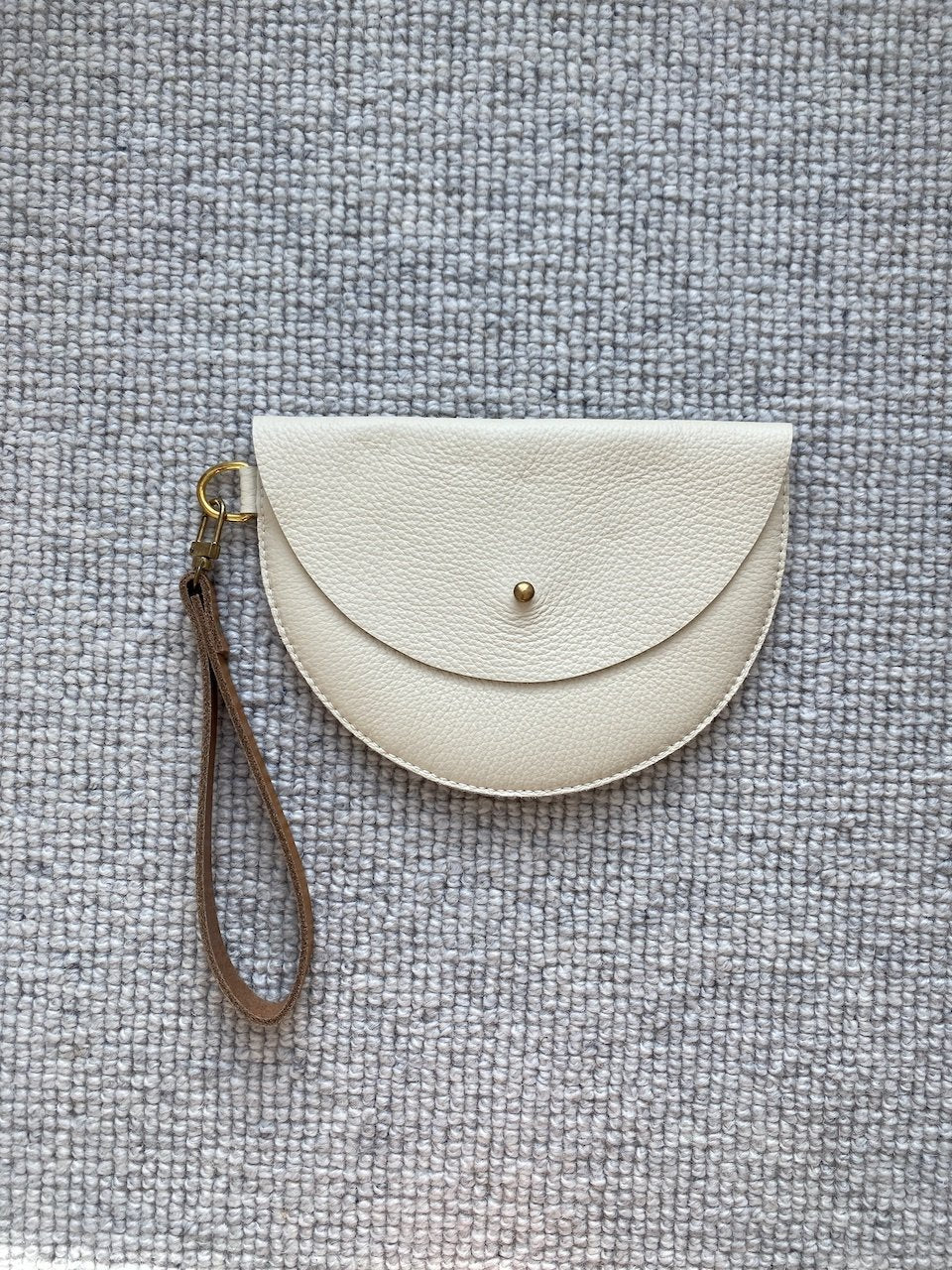 Paola Clutch Bag with Strap | Various | Leather & Wool | by Jude Gove - Lifestory