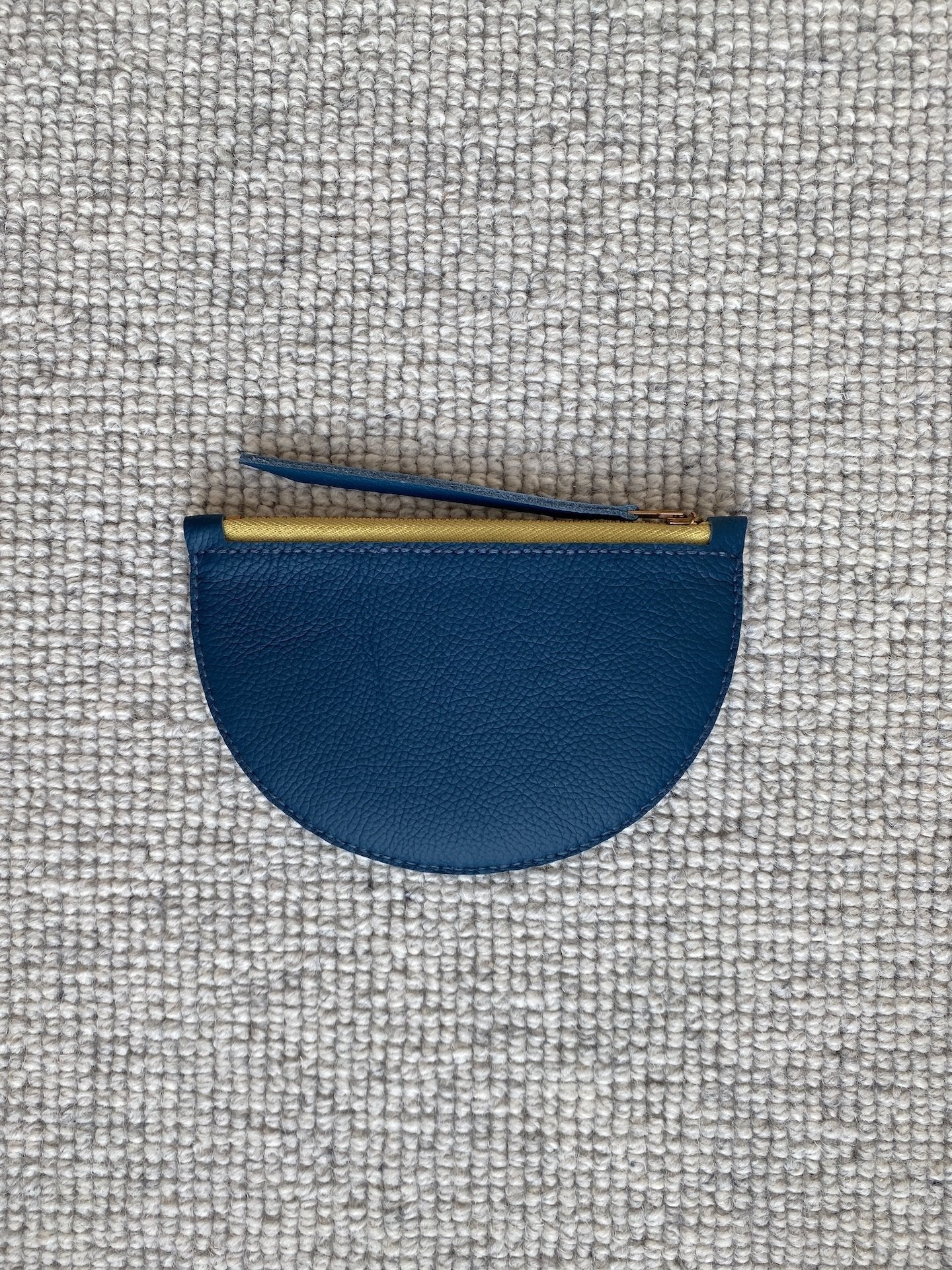 Mimi Purse in Milky White Leather with Brass Zip | by Jude Gove - Lifestory